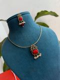 Hs012  hasli with pendant and earrings