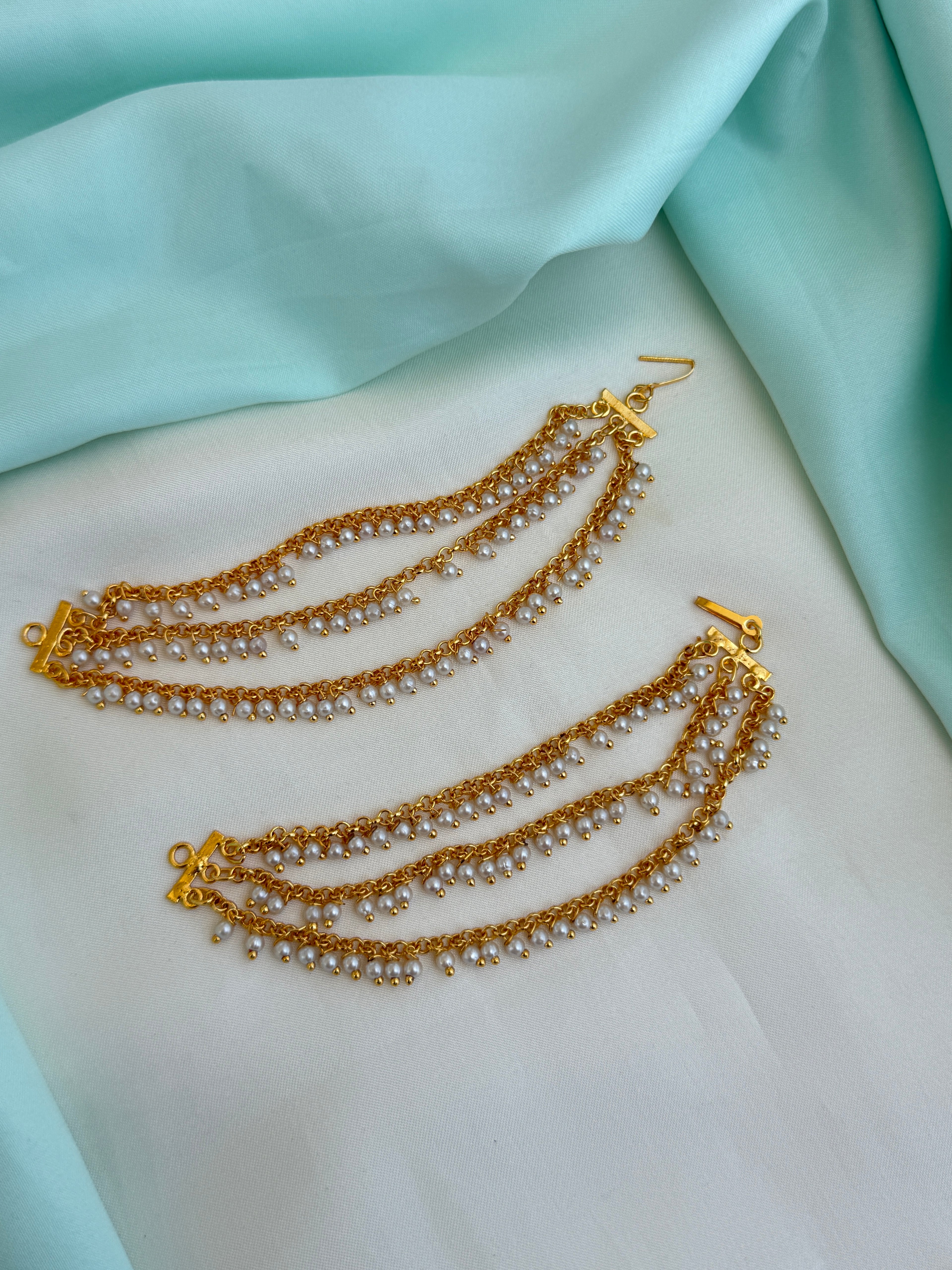 Ch228 3 layer's pearls matt finish chempaswaralu