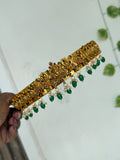 HB675 Lakshmi devi with green beads multi kids Hip Belt