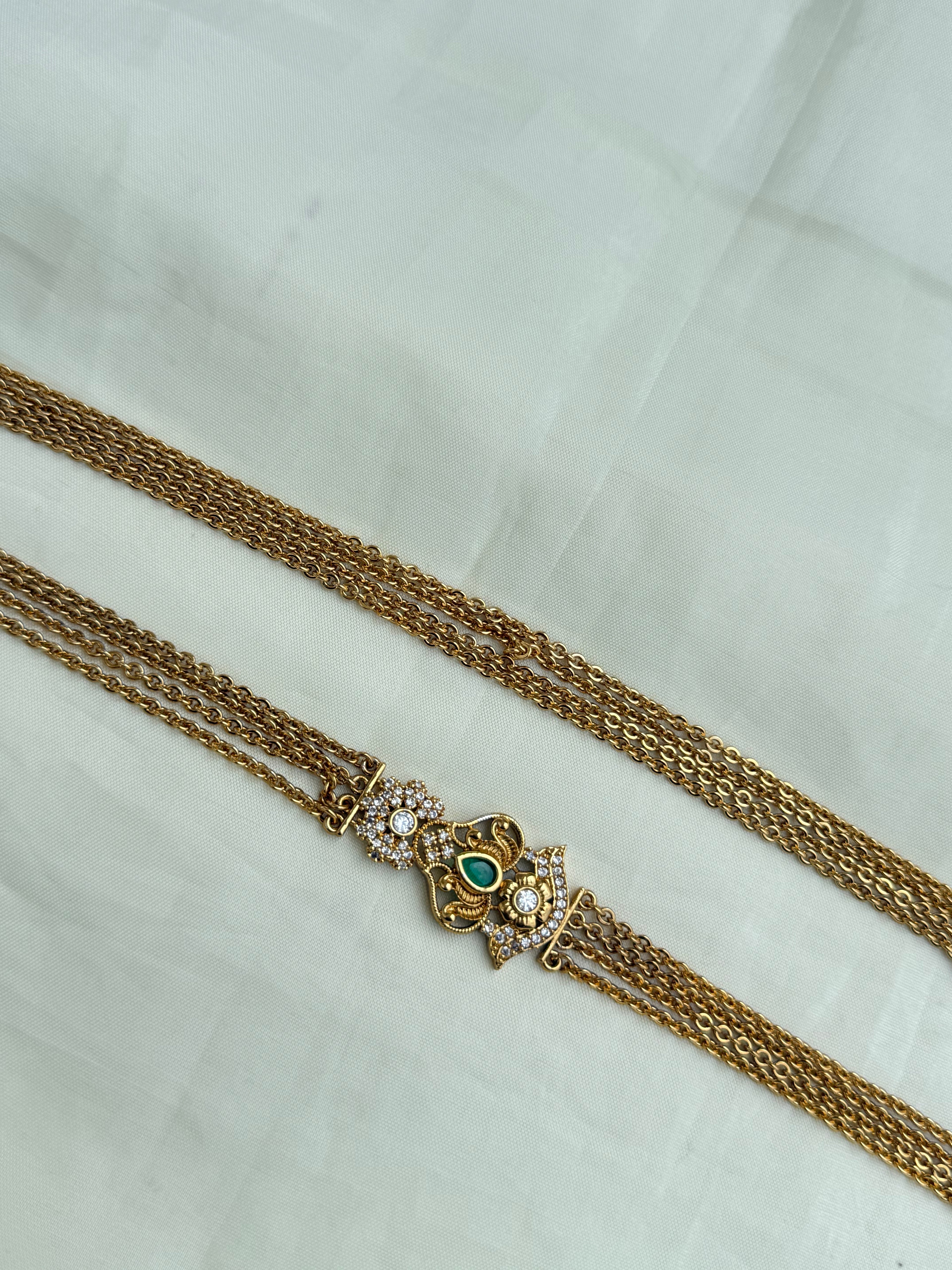 Ch5067 green lotus chandraharam