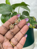 PH371 panchaloham flower studs with back screw earrings