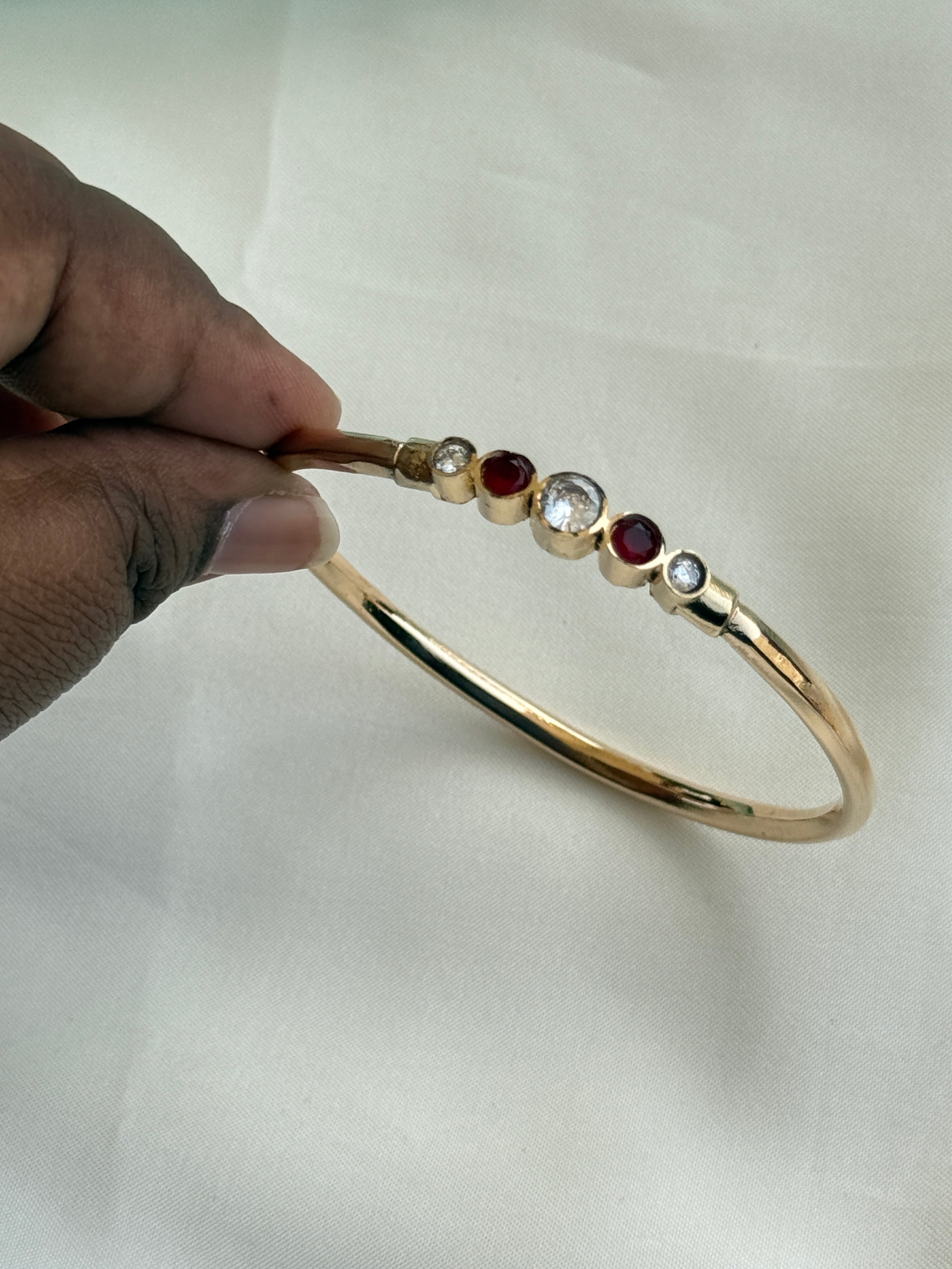 Br551 Panchaloham polished kada bracelet 2.6size