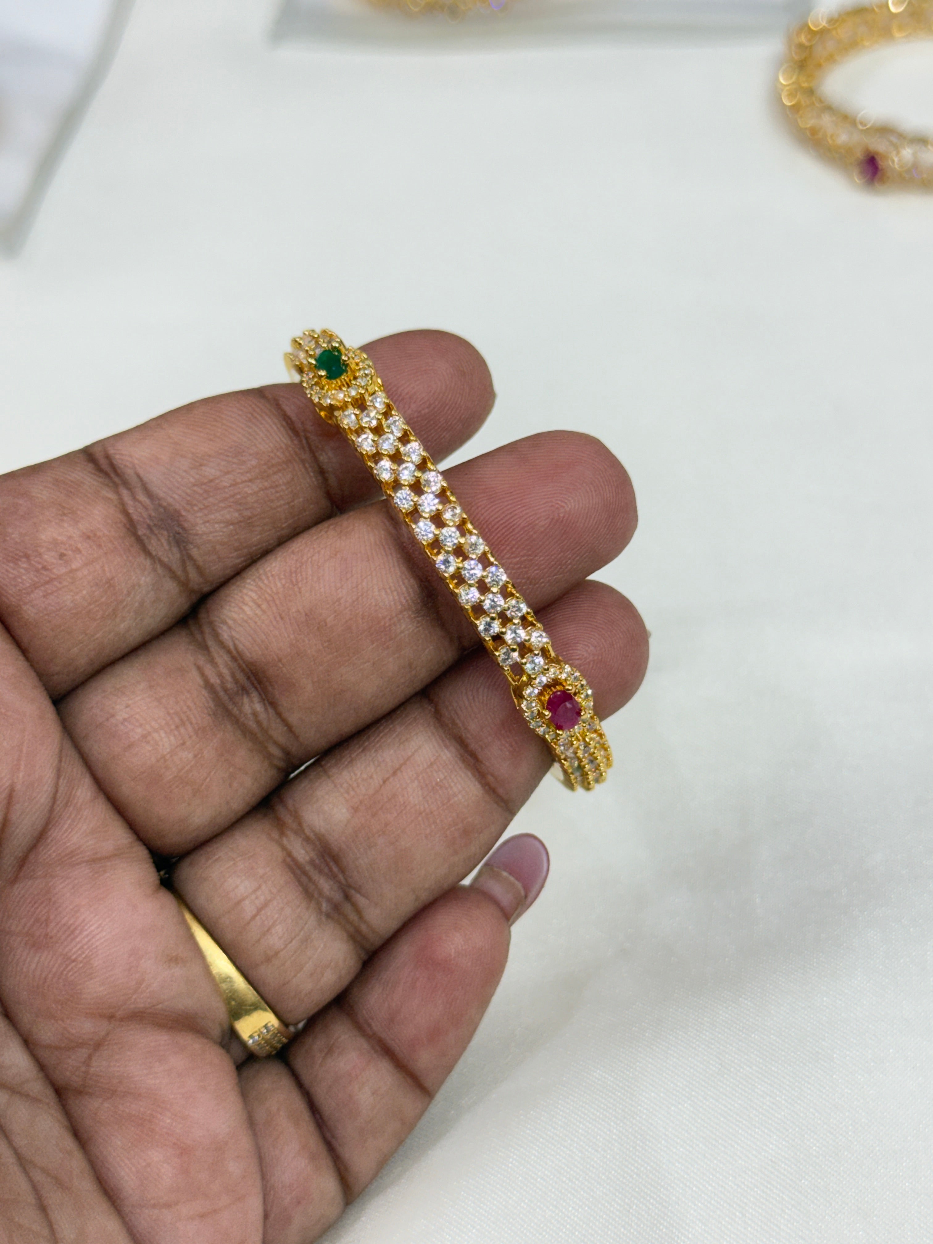Kd048 diamond replica bangle 499/- each bangle