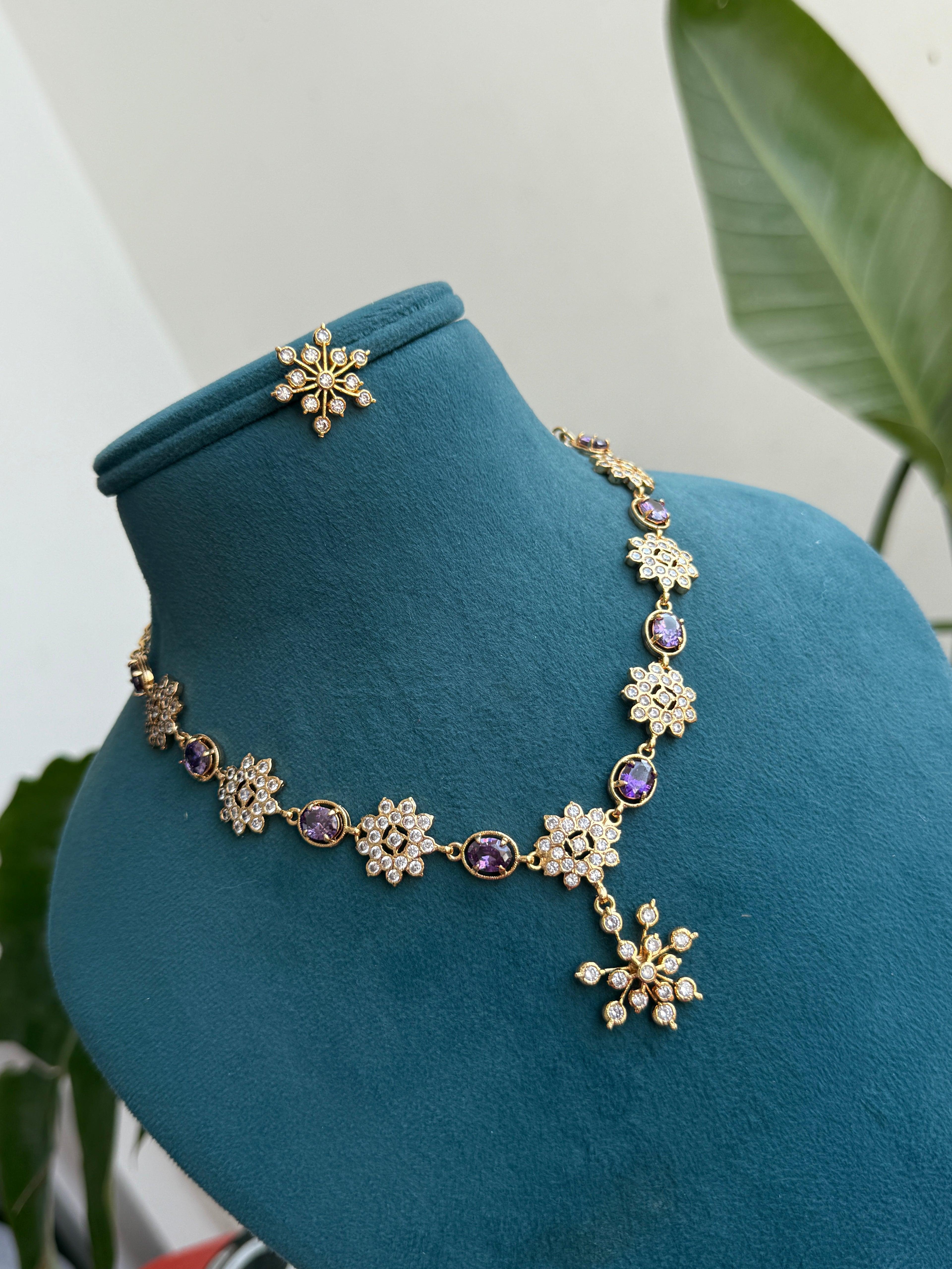 Ph153 panchaloham short neckset without ear studs