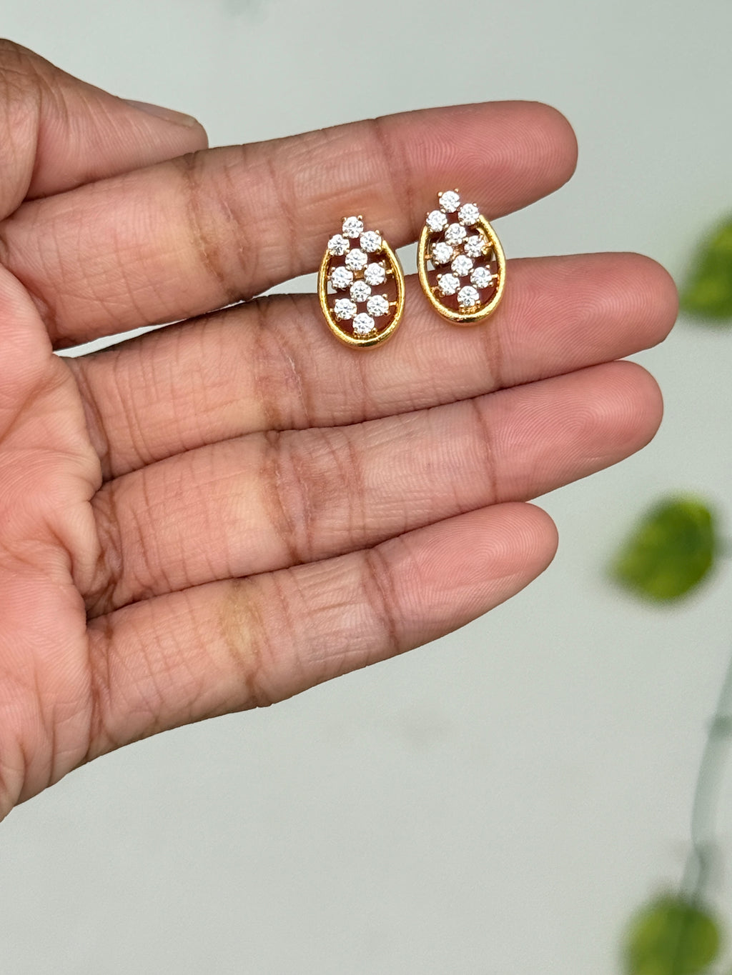 Ph535 panchaloham oval studs