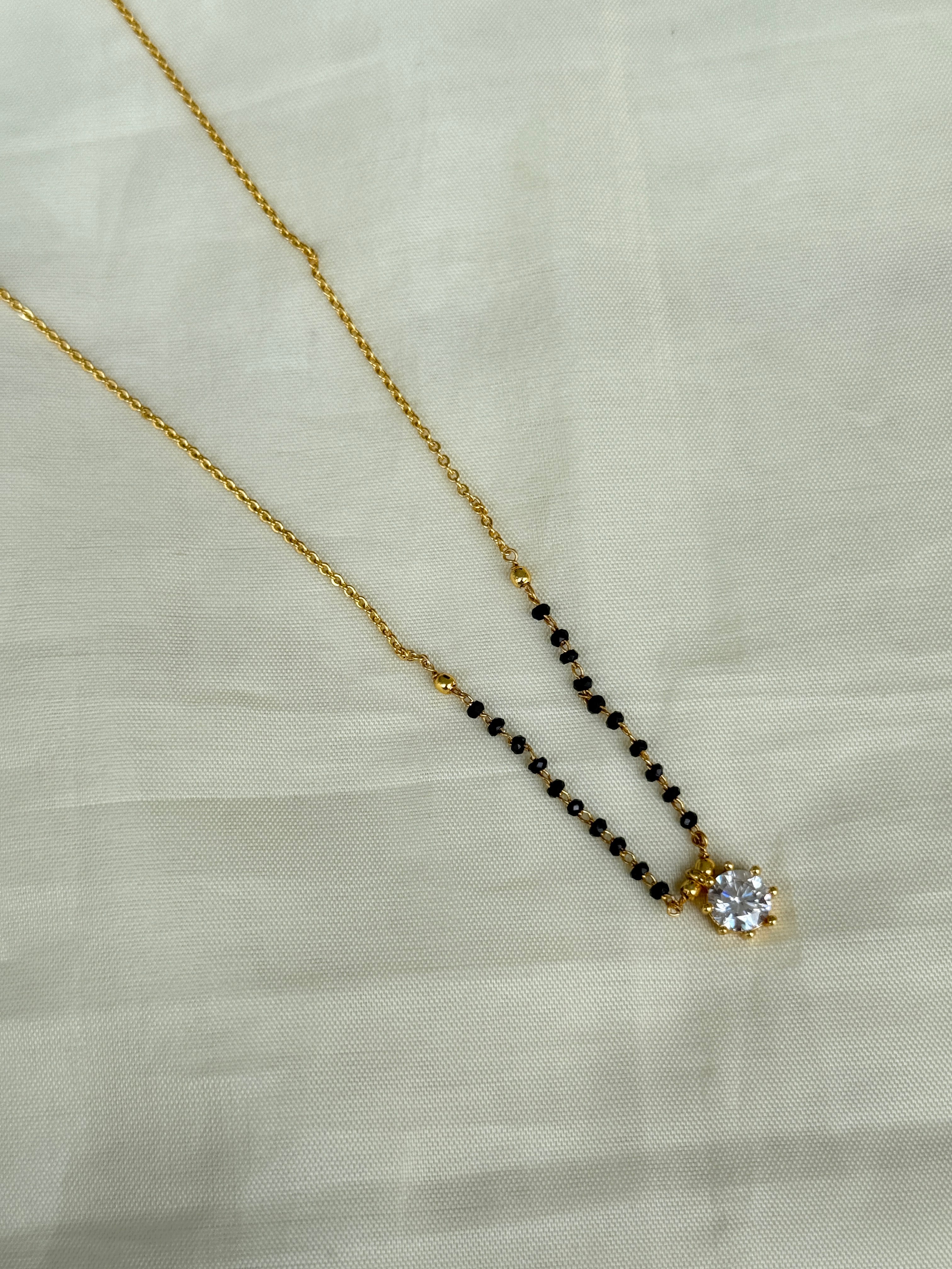 Bb021 single stone 16inches blackbeads