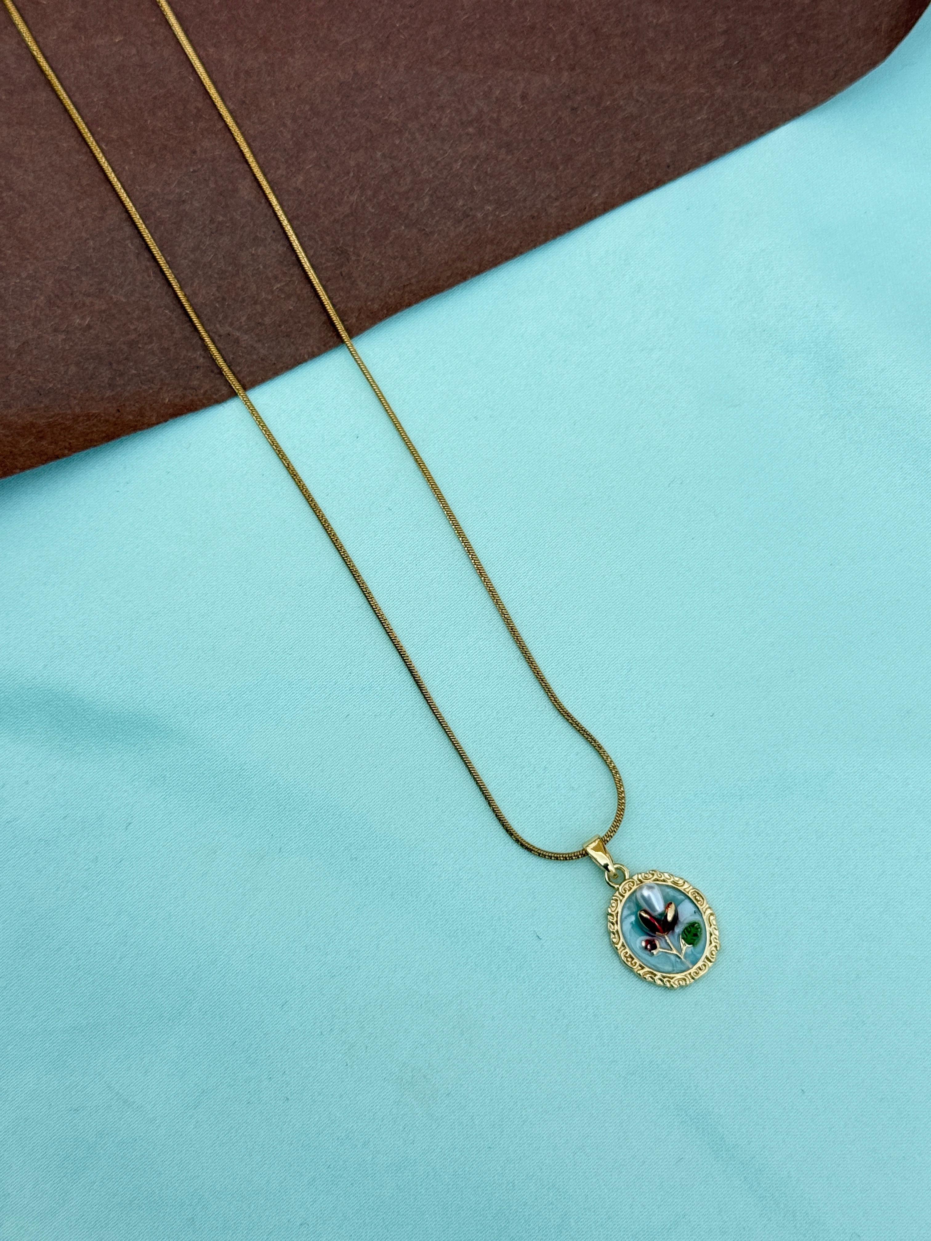 Dc048 anti tarnish single line flower 18inches daily chains