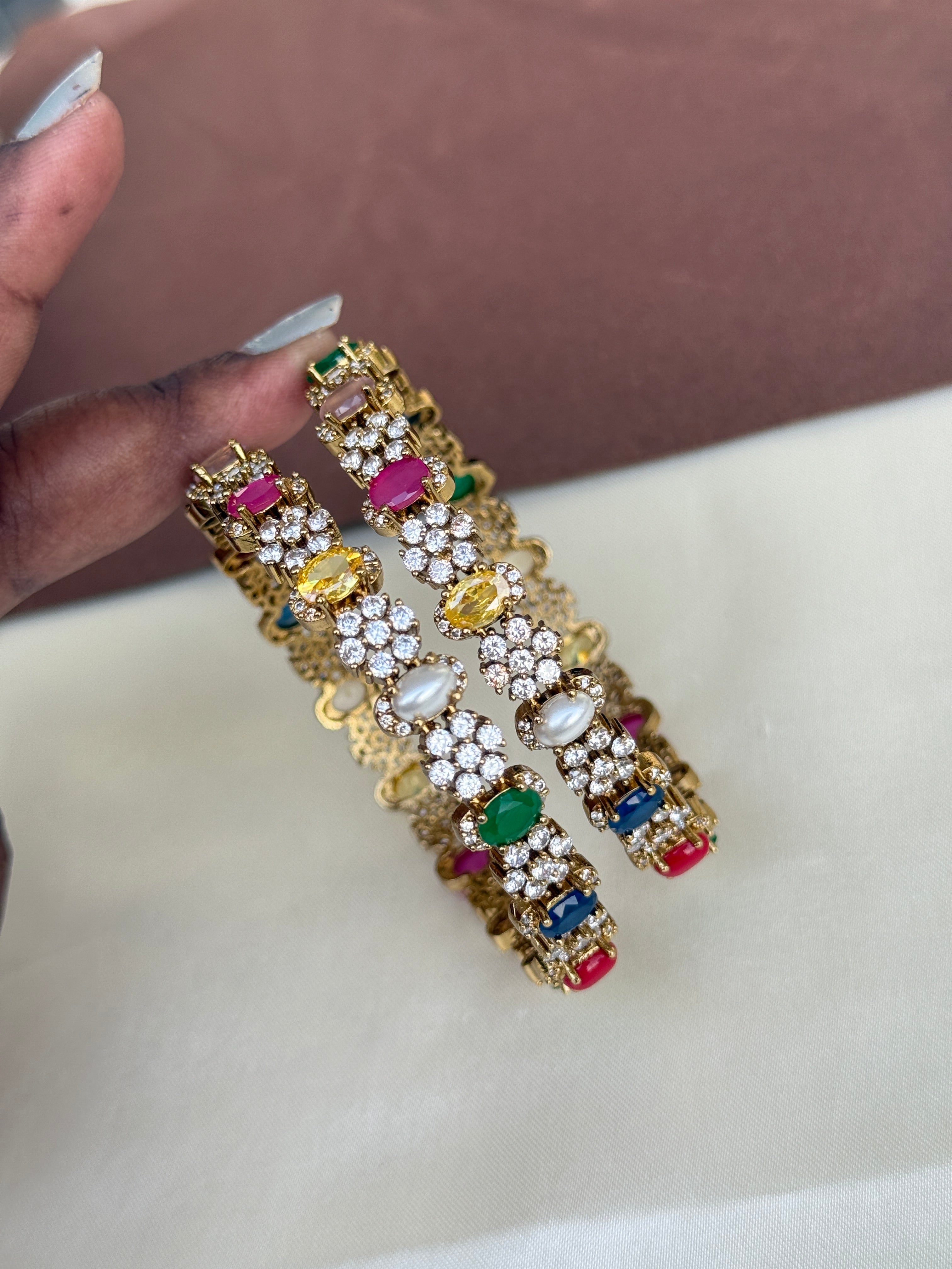 Sb113 navarathan bangles