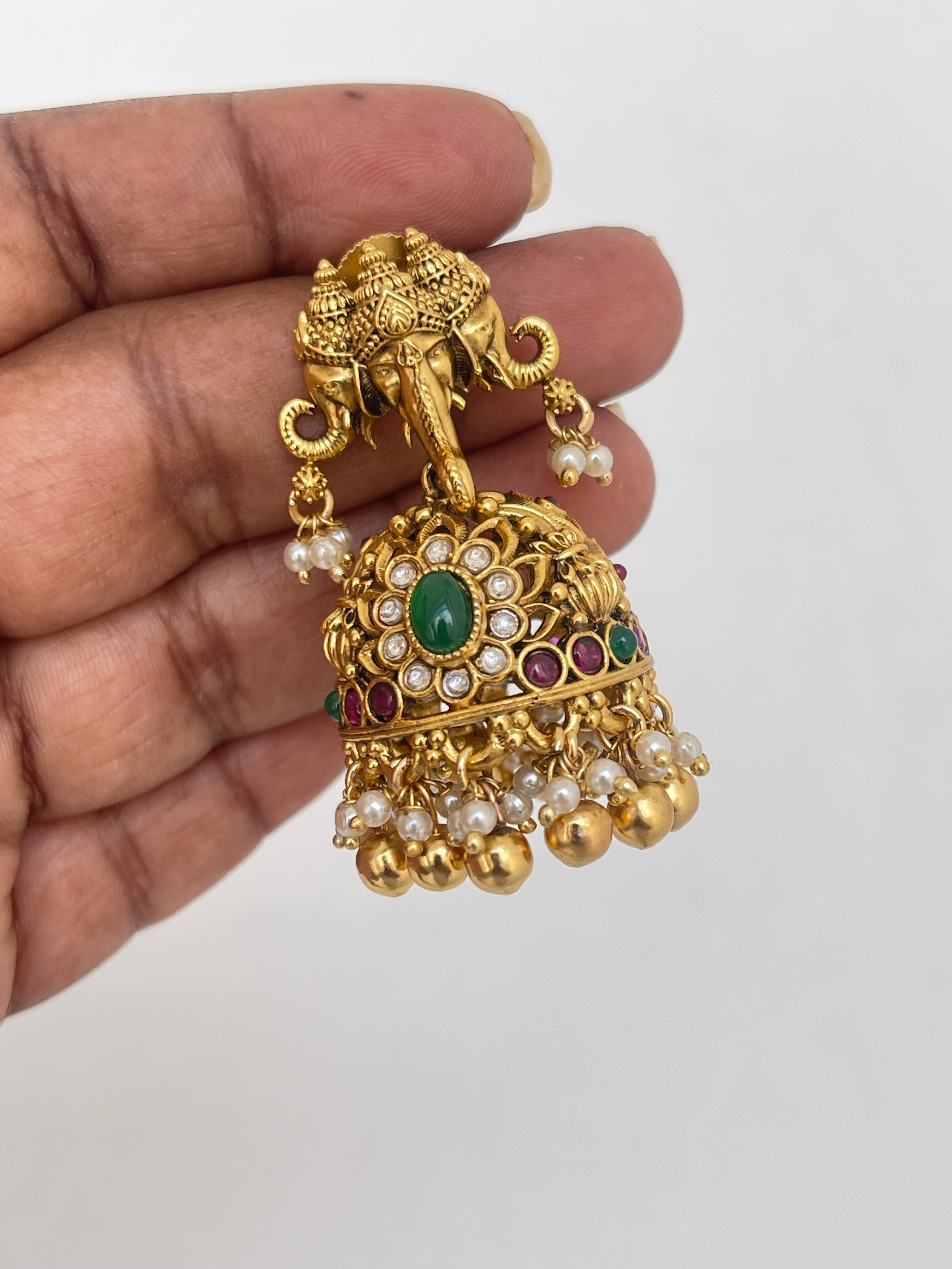 Bridal 3 head vinayaka premium quality butta