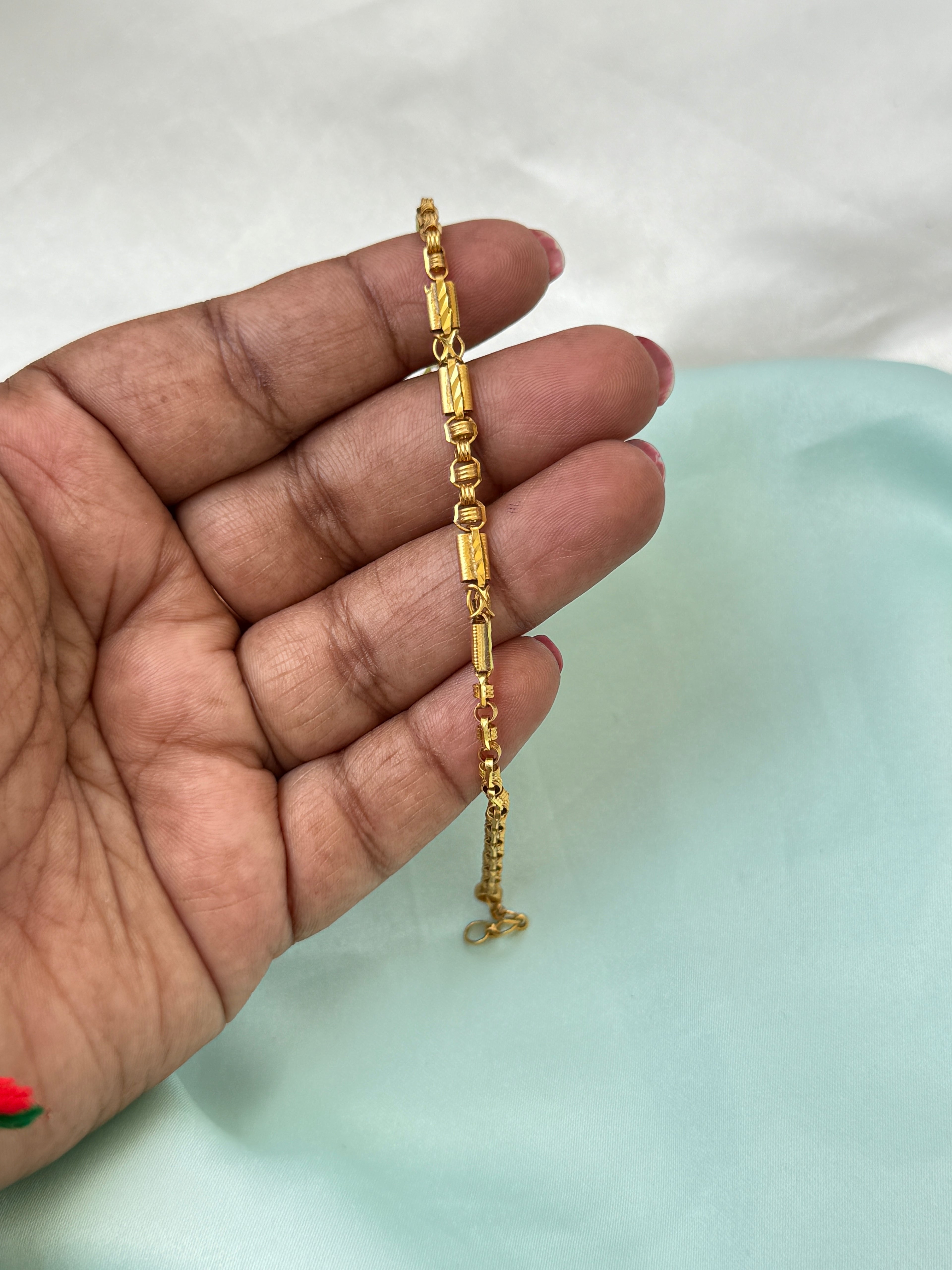 Ph046 Panchaloham 7 inches 2.4 to 2.6 adjustable chain bracelet