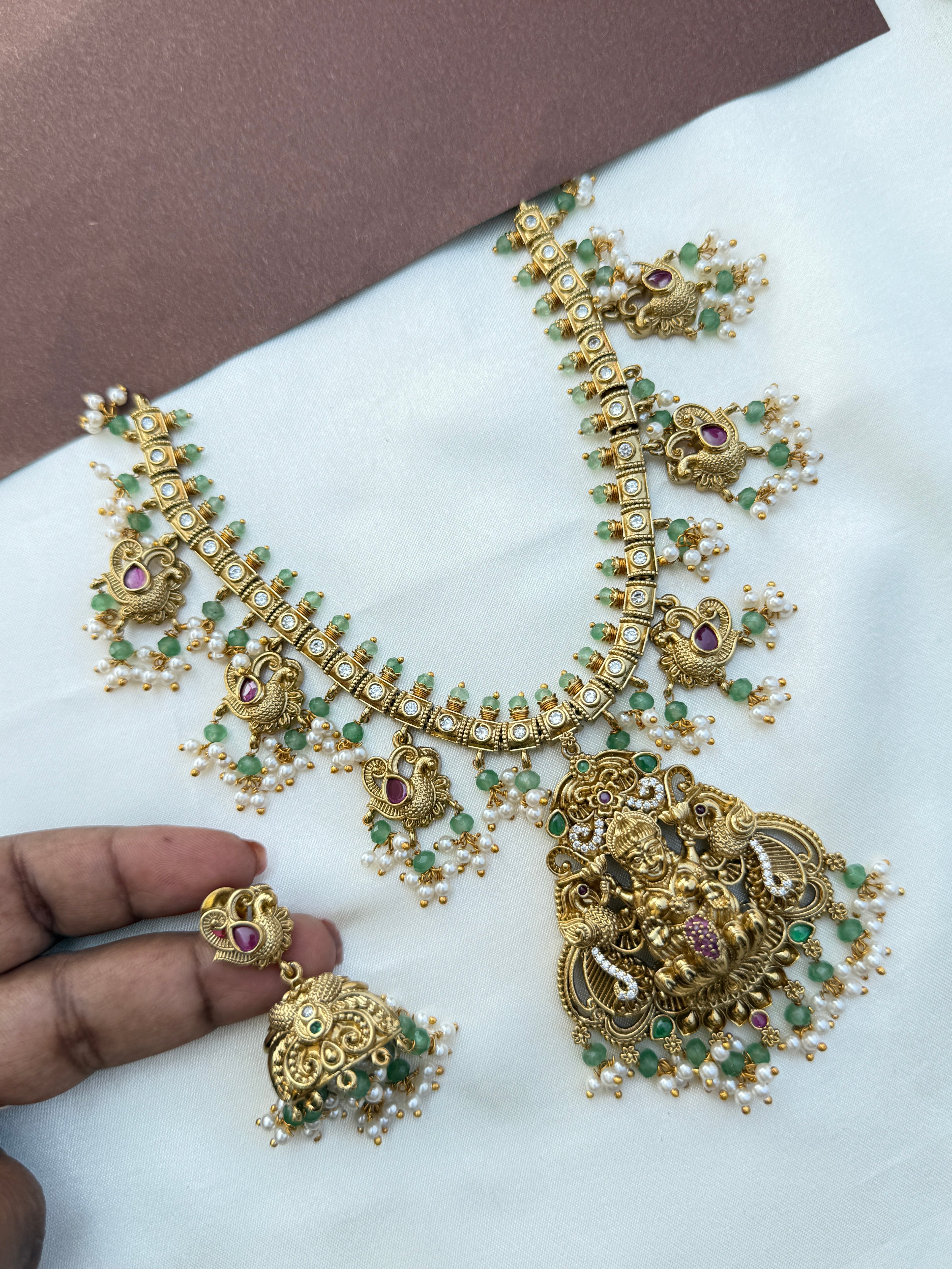 Ns594 Lakshmi devi guttapusalu neckset