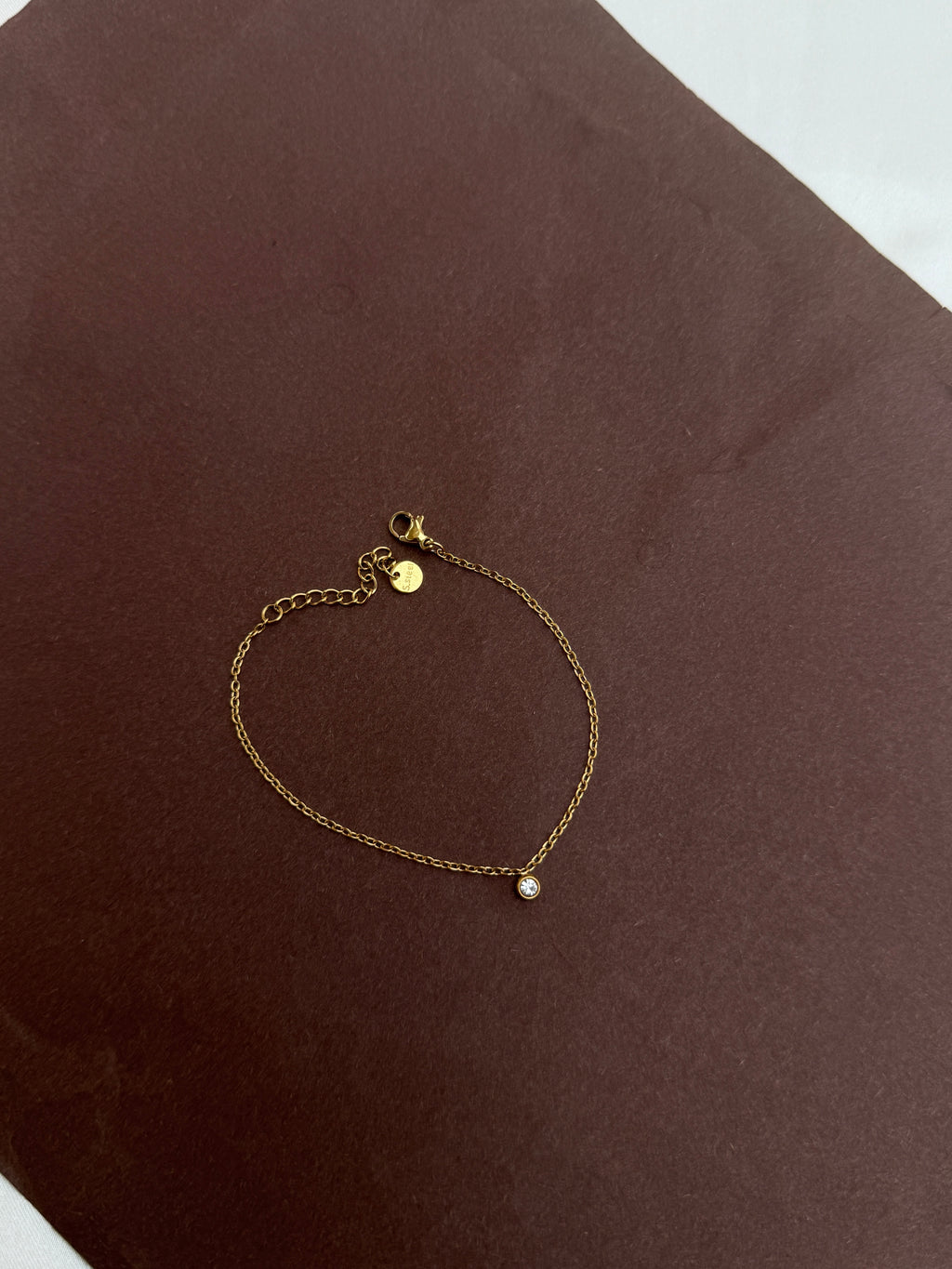 Ak128 anti tarnish single stone anklets 1 piece 199 and for 2 pieces 398