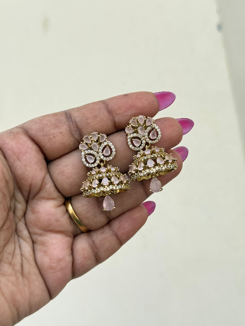 Er53 pastel color small butta Earrings