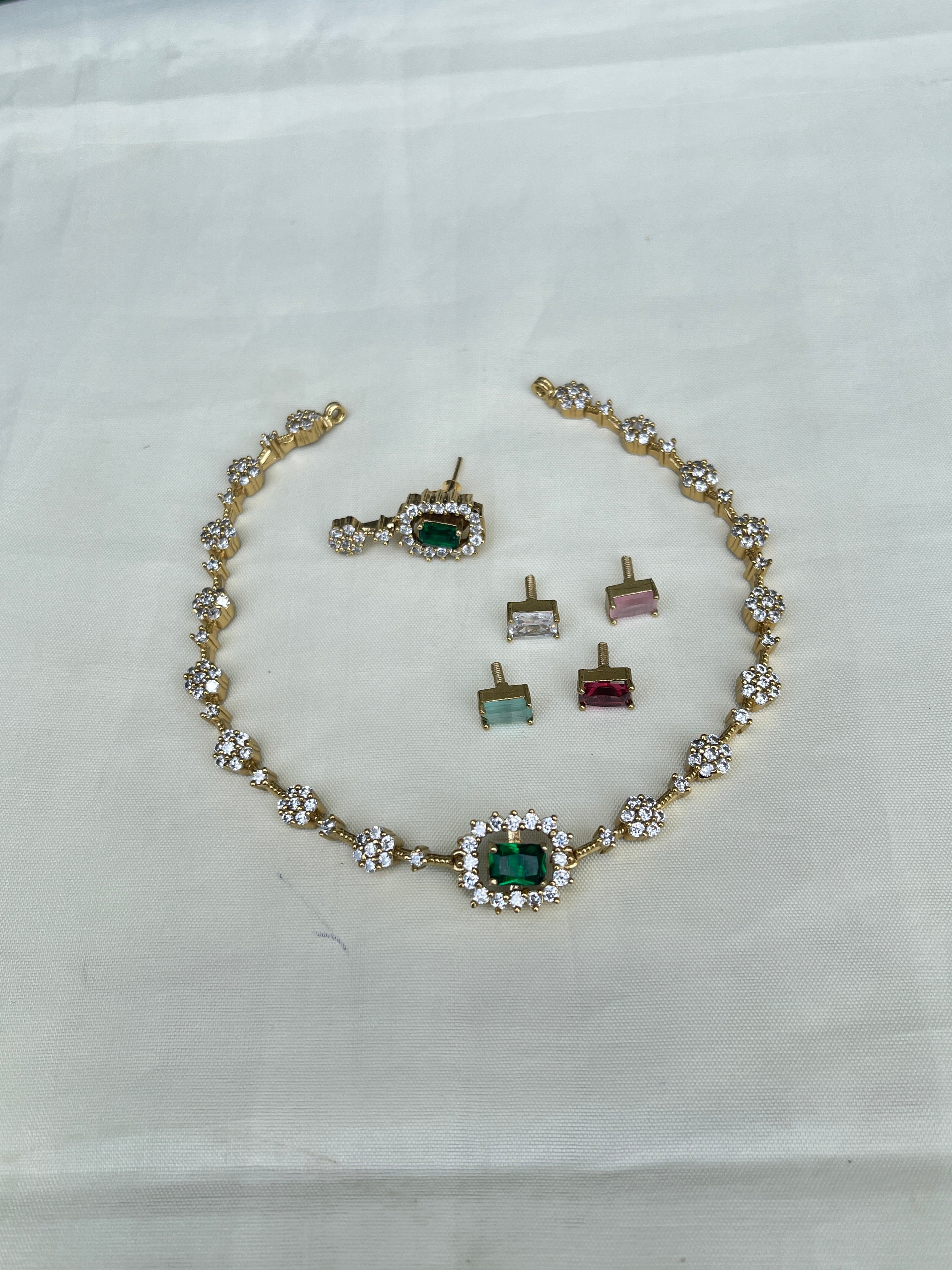 Cc001 Changeable neckset/ choker can use in 2 ways