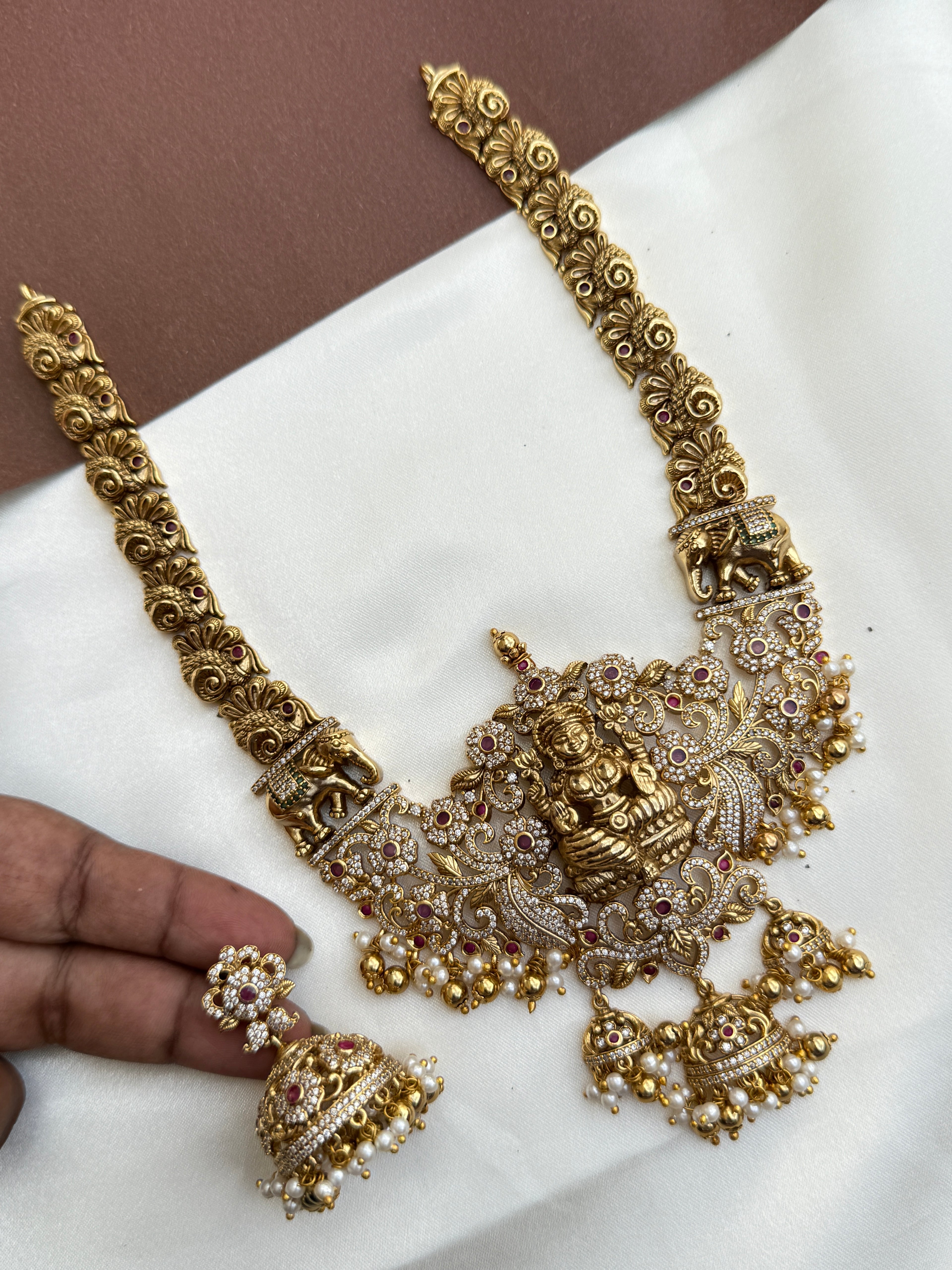 Ns360 Nakshi 3/4th lakshmi devi big size pendant