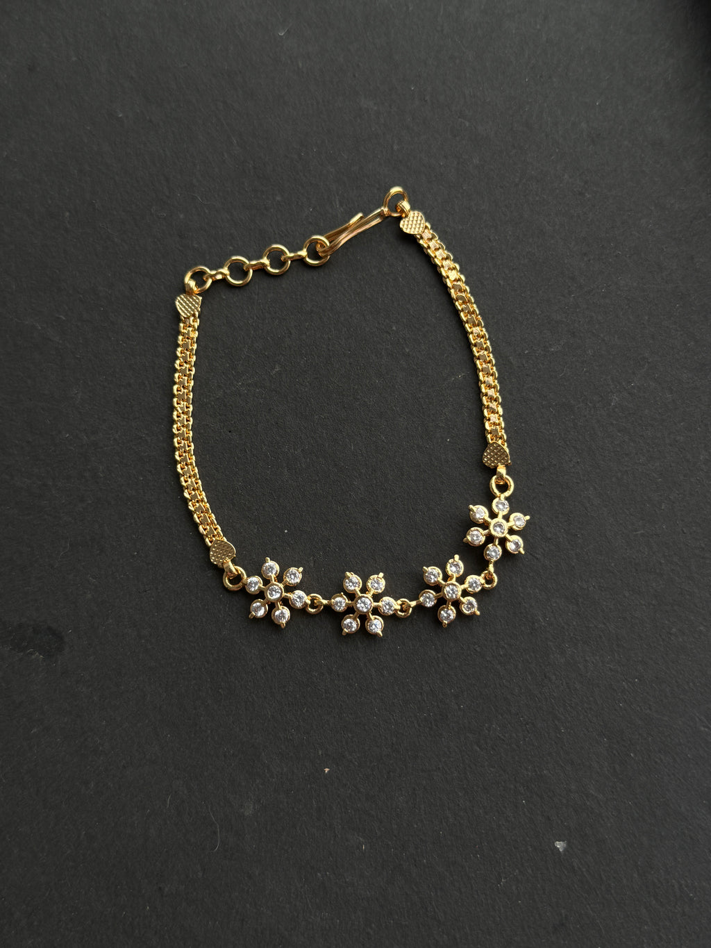 Br531 4 flowers panchaloham bracelet for 2-8&2-10 size