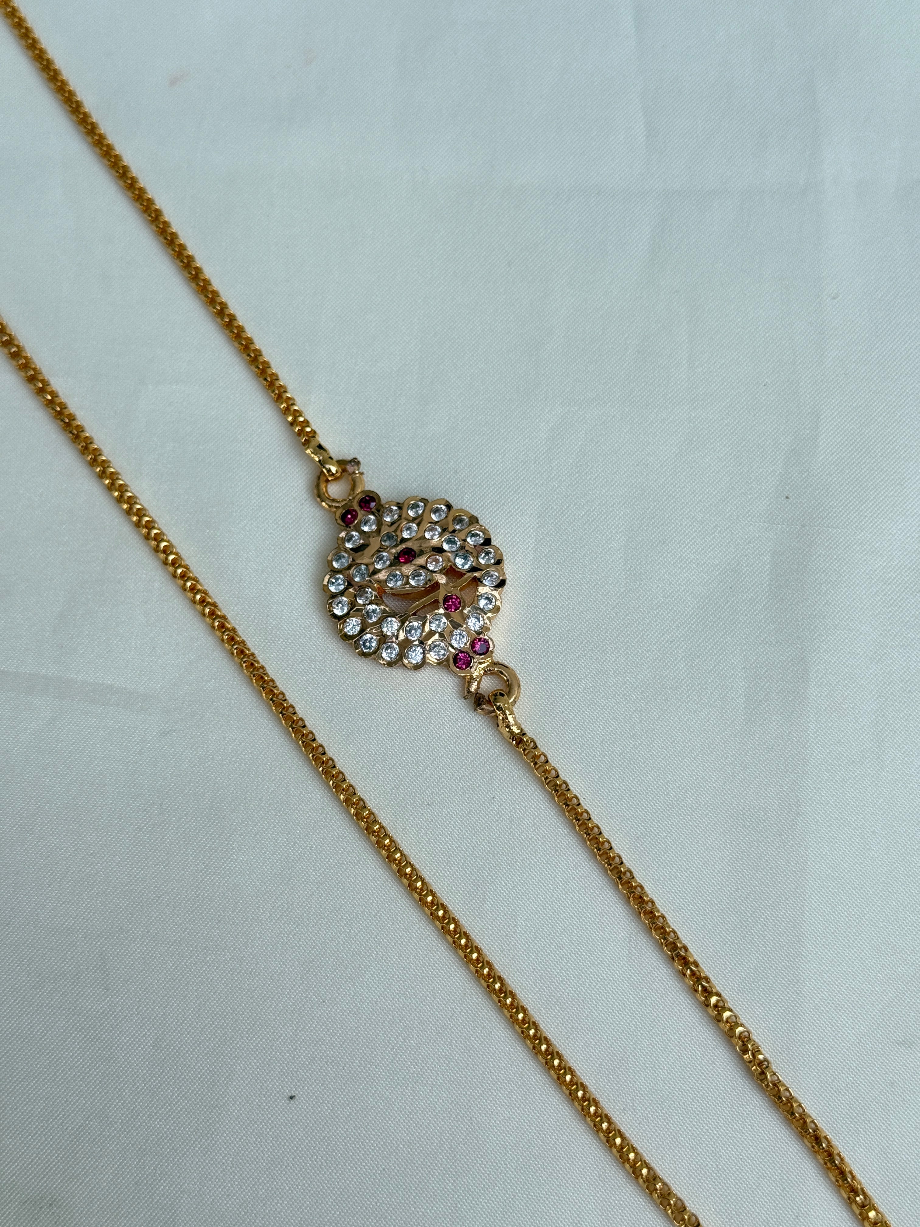 Tc019 panchaloham mangalsutra thalichain with pendent