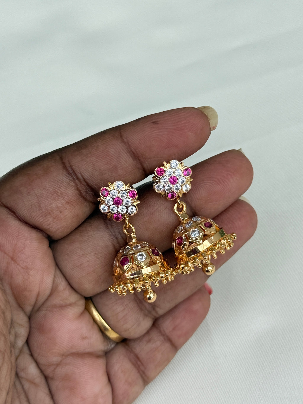 Ph096 panchaloham back screw small butta Earrings