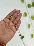 Panchaloham unpolished blackbeads anklets - Ak150