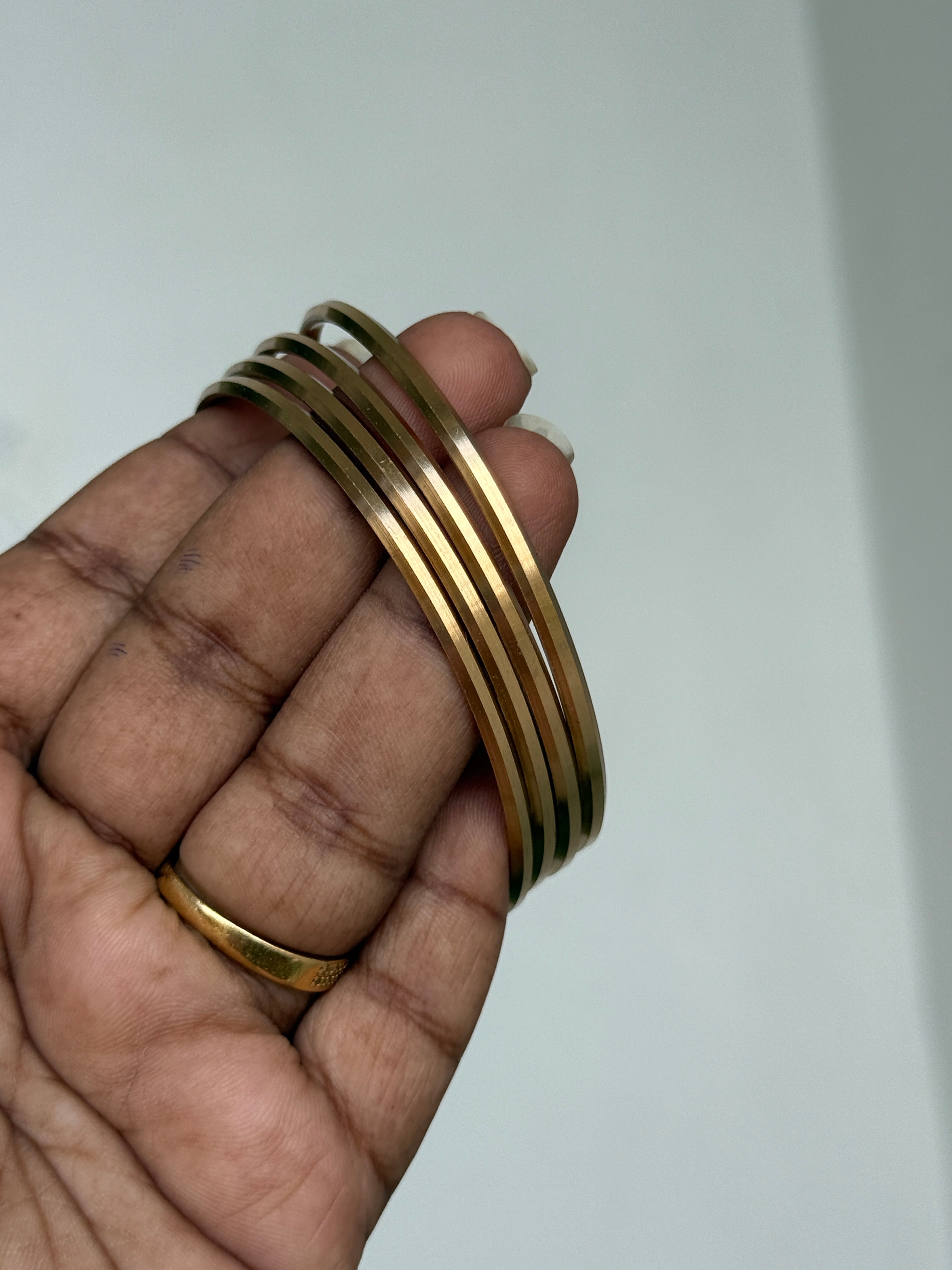 Ph065 gold replica panchaloham bangles