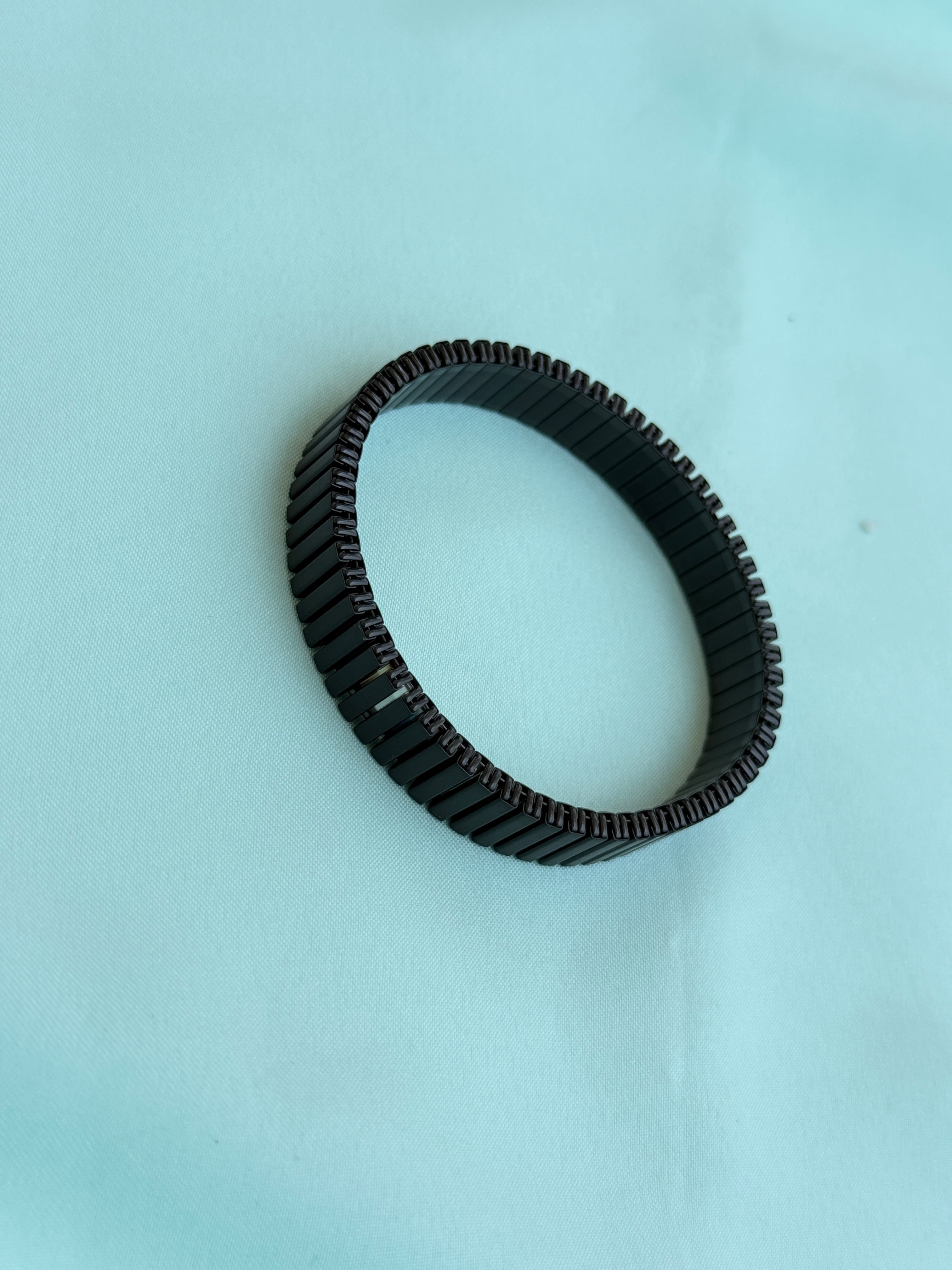 Mn024 anti tarnish black ceramic  mens bracelet