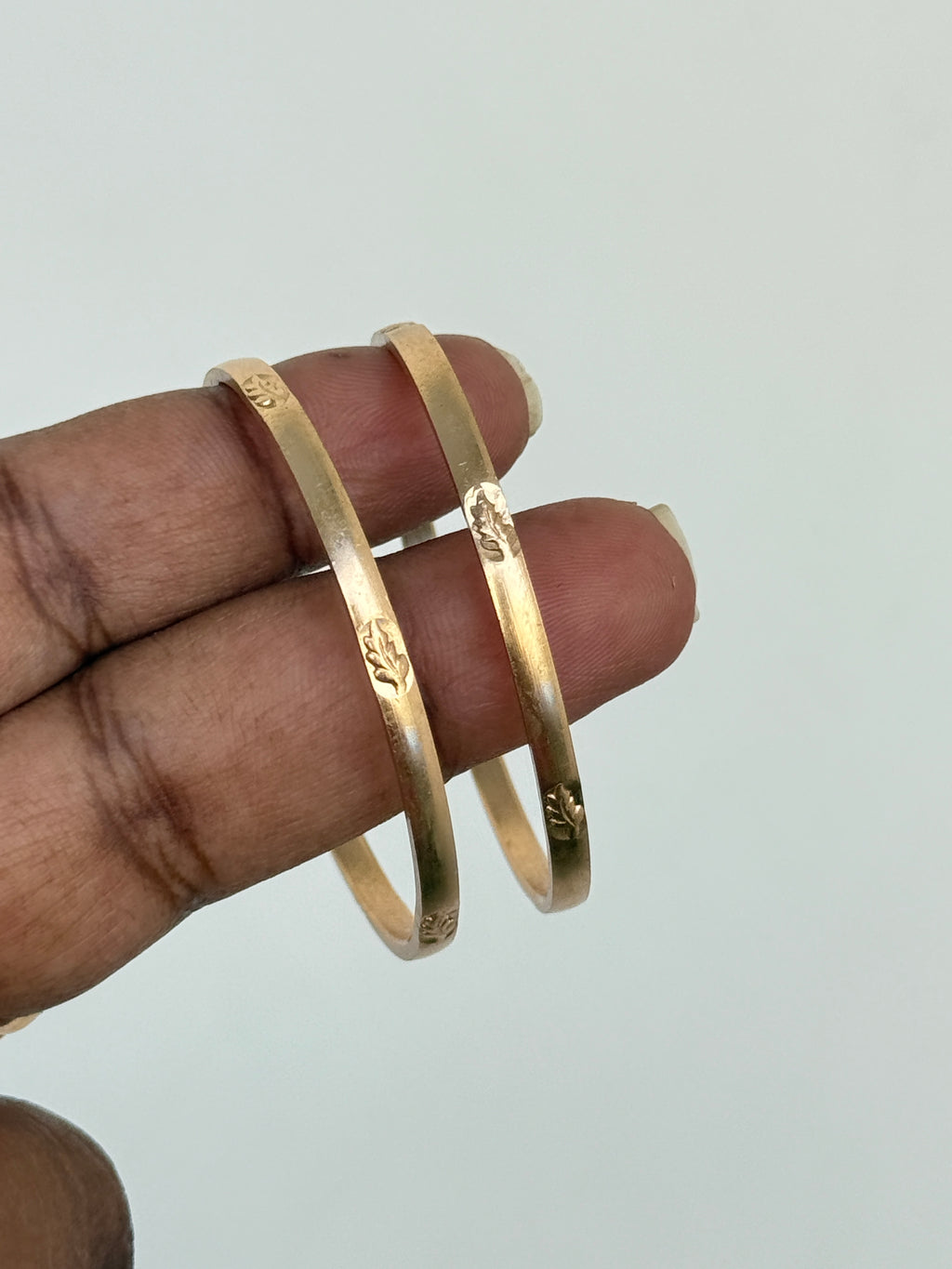 Kd024 panchaloham leaf kids bangles