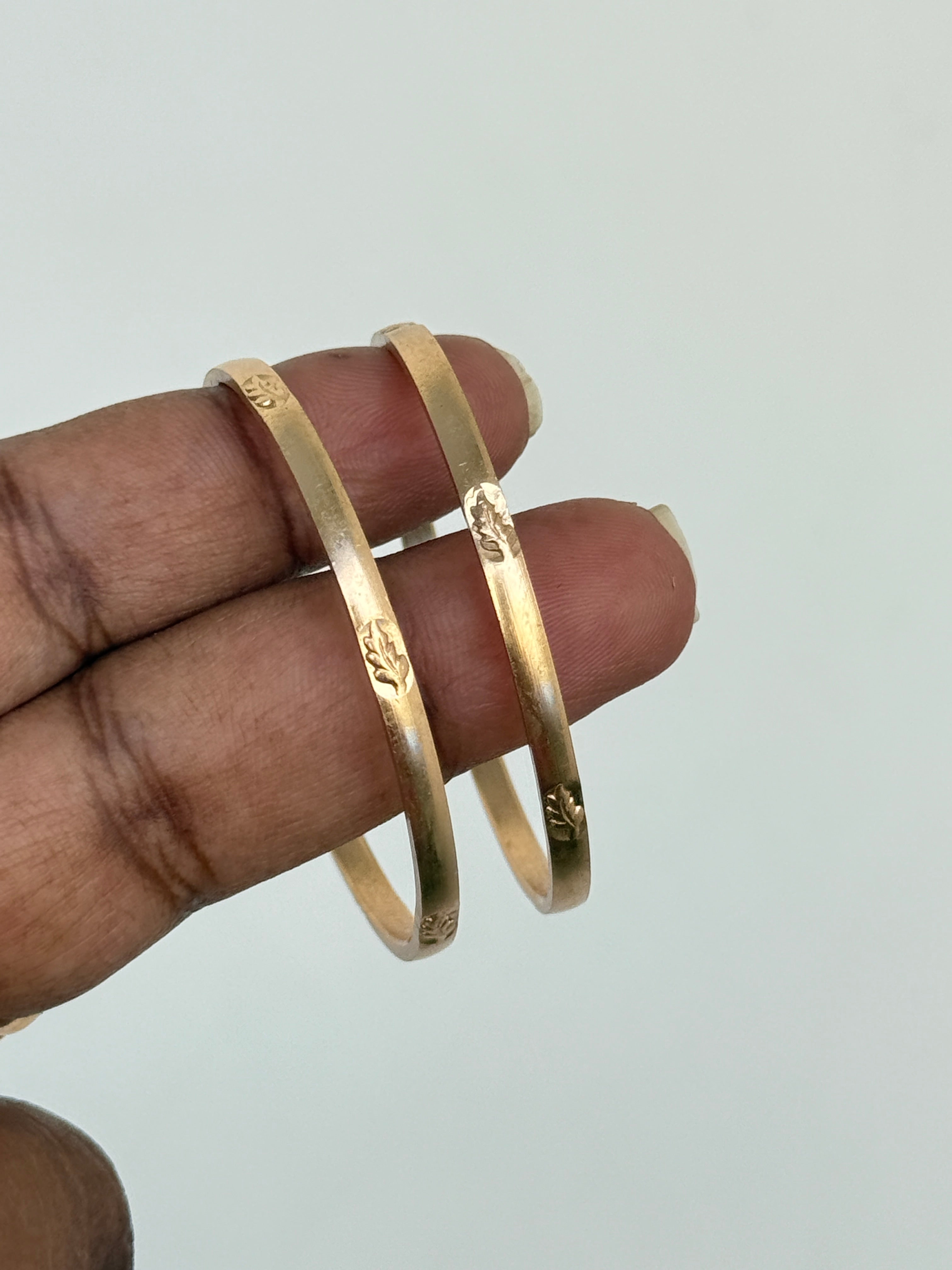 Kd024 panchaloham leaf kids bangles
