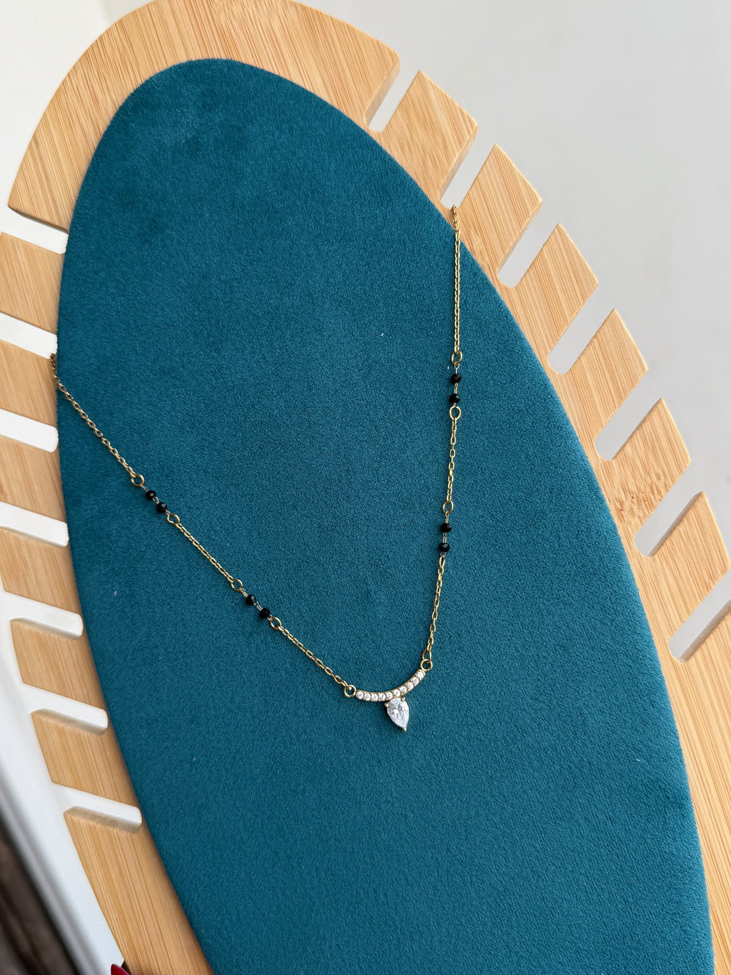 Bb037 halfmoon drop Anti tarnish blackbeads