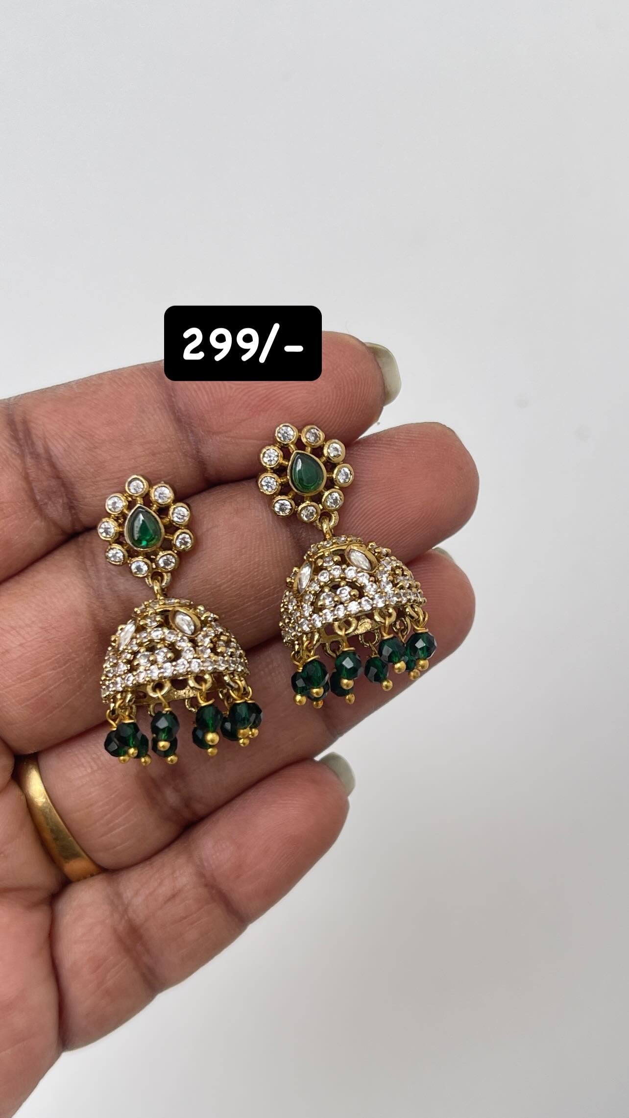 Victorian small butta earrings