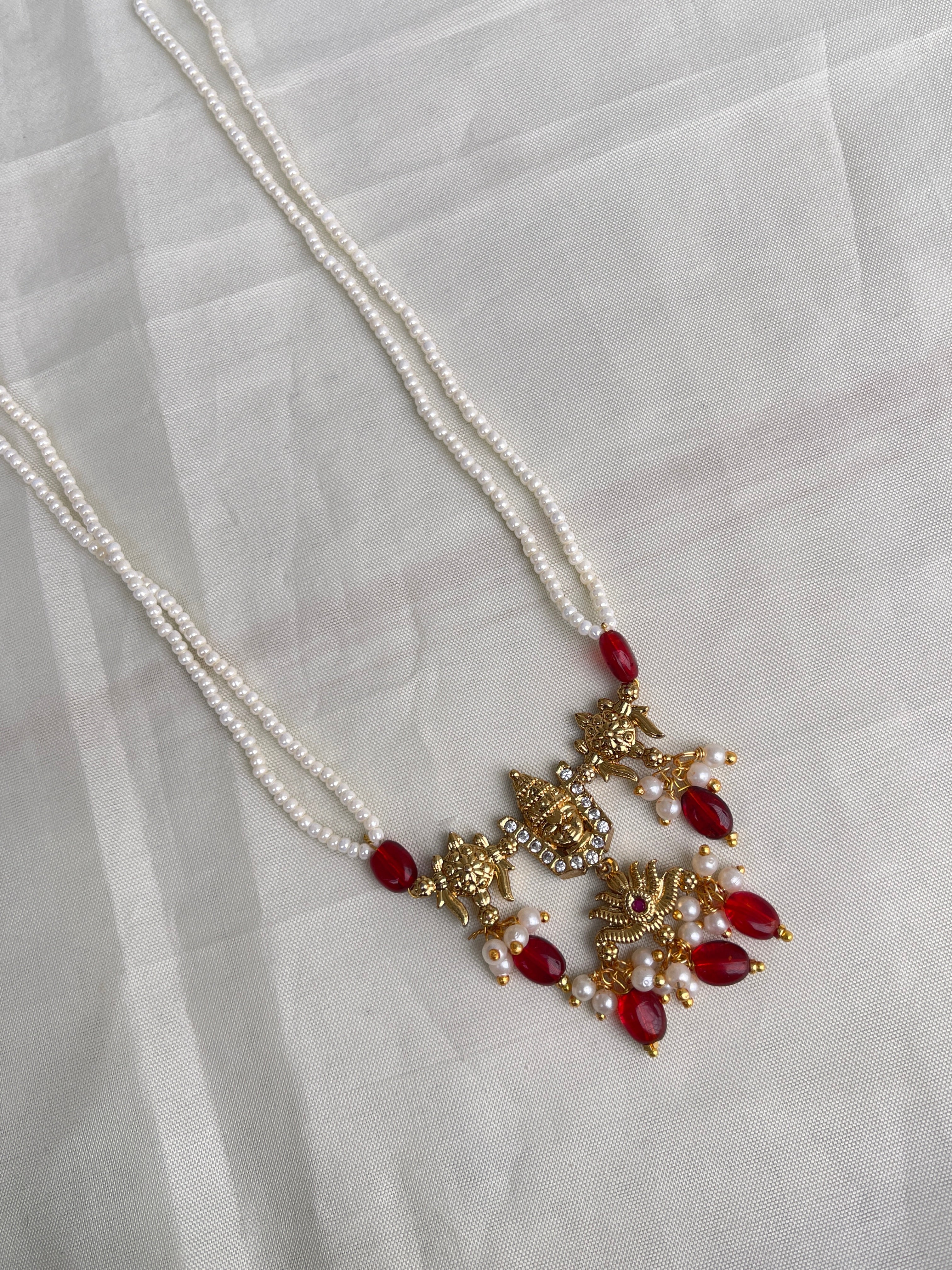 2 lines sugar pearl lord venkateswara chain pc003