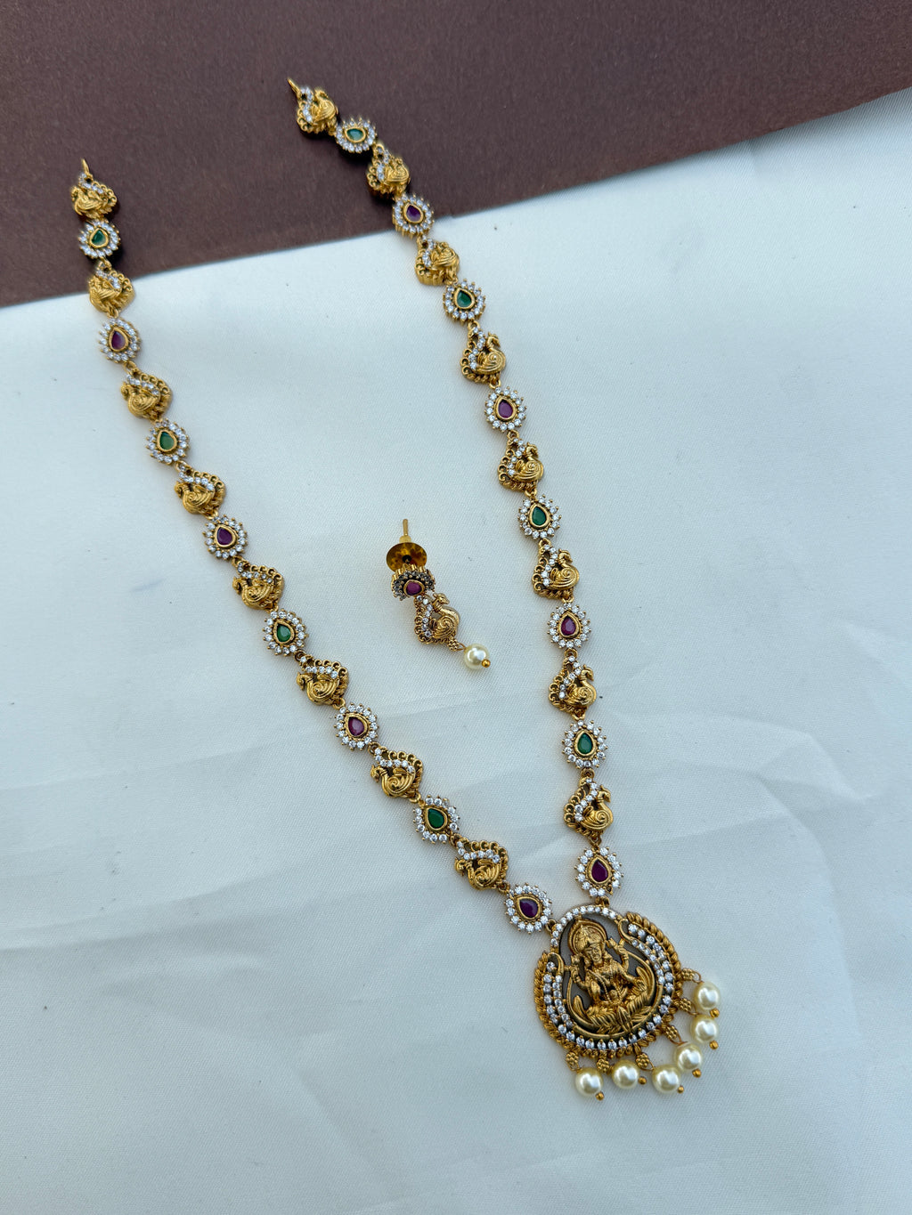 Lh585 multi cz Lakshmi devi budget friendly longharam