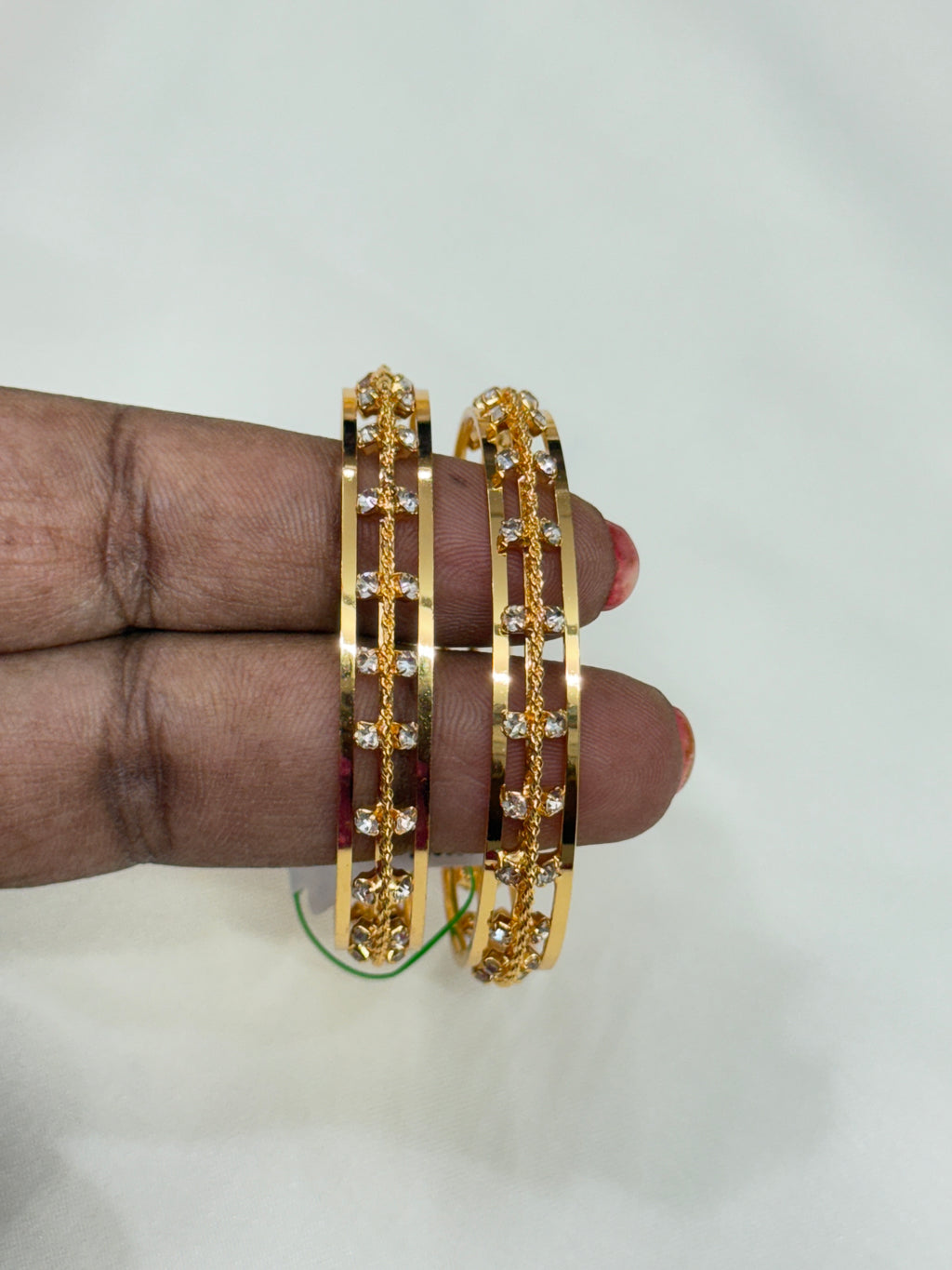 Kd017 cz stone kids bangles