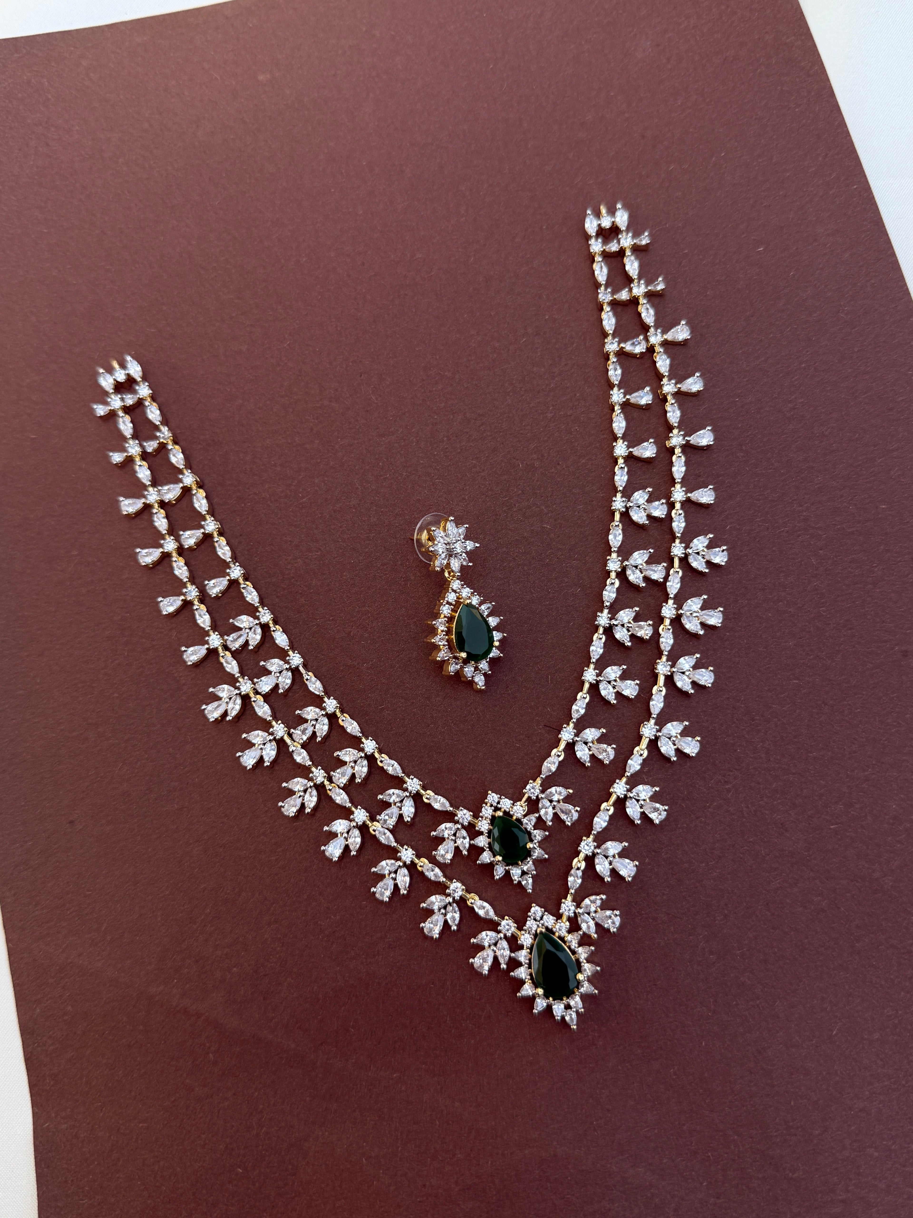 Ns803 2 layers diamond finishing neckset