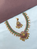 Ns592 kemp Lakshmi devi neckset