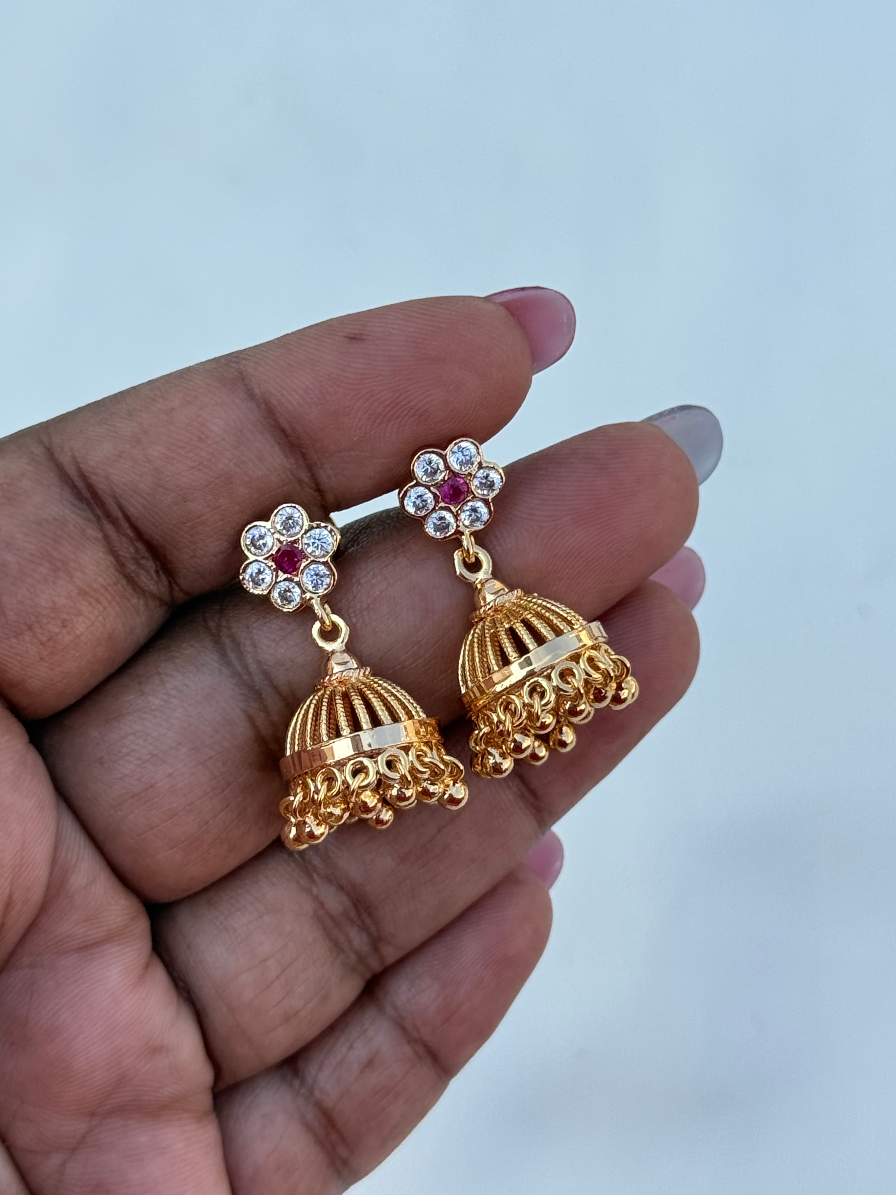 Ph185 panchaloham butt earrings back screw earrings