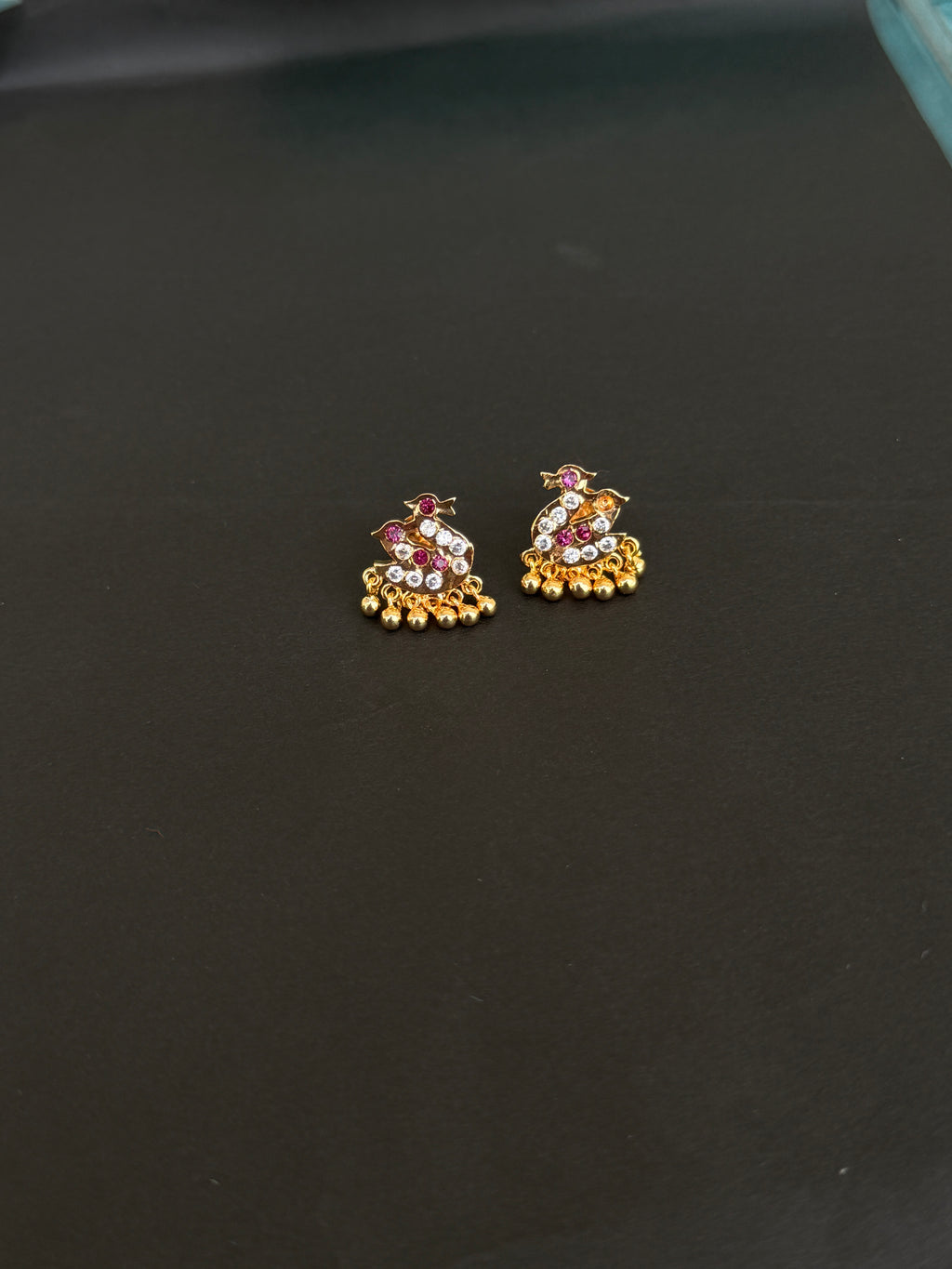 Ph018 double duck panchaloham earrings