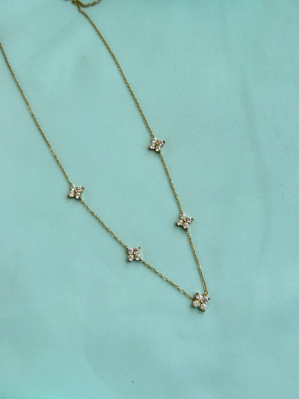 DC060 anti tarnish flowers 18inches adjustable Daily Wear chains