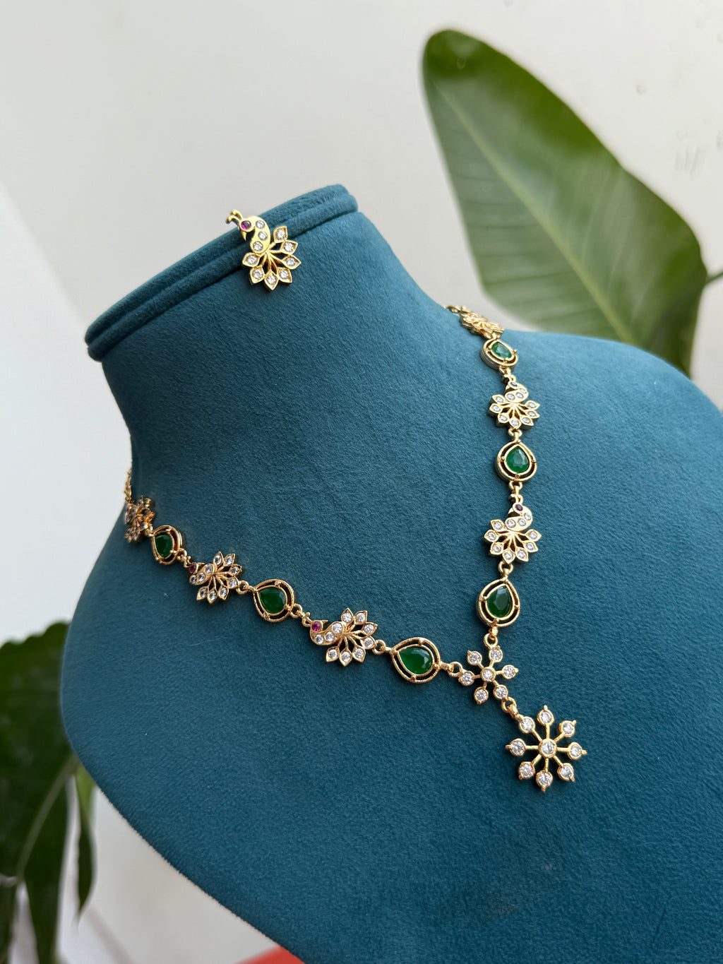 Ph151 panchaloham peacock neckset