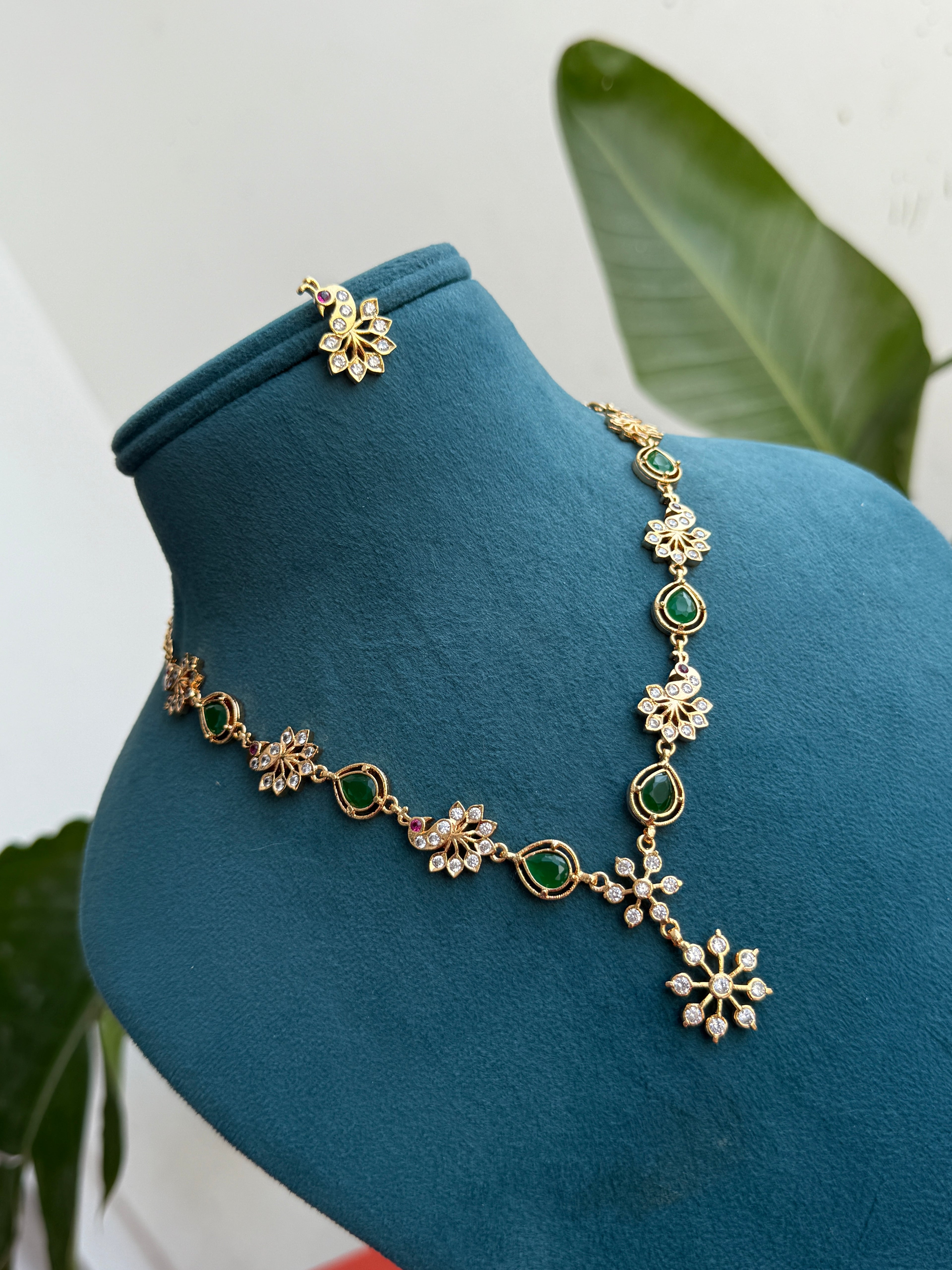 Ph151 panchaloham peacock neckset