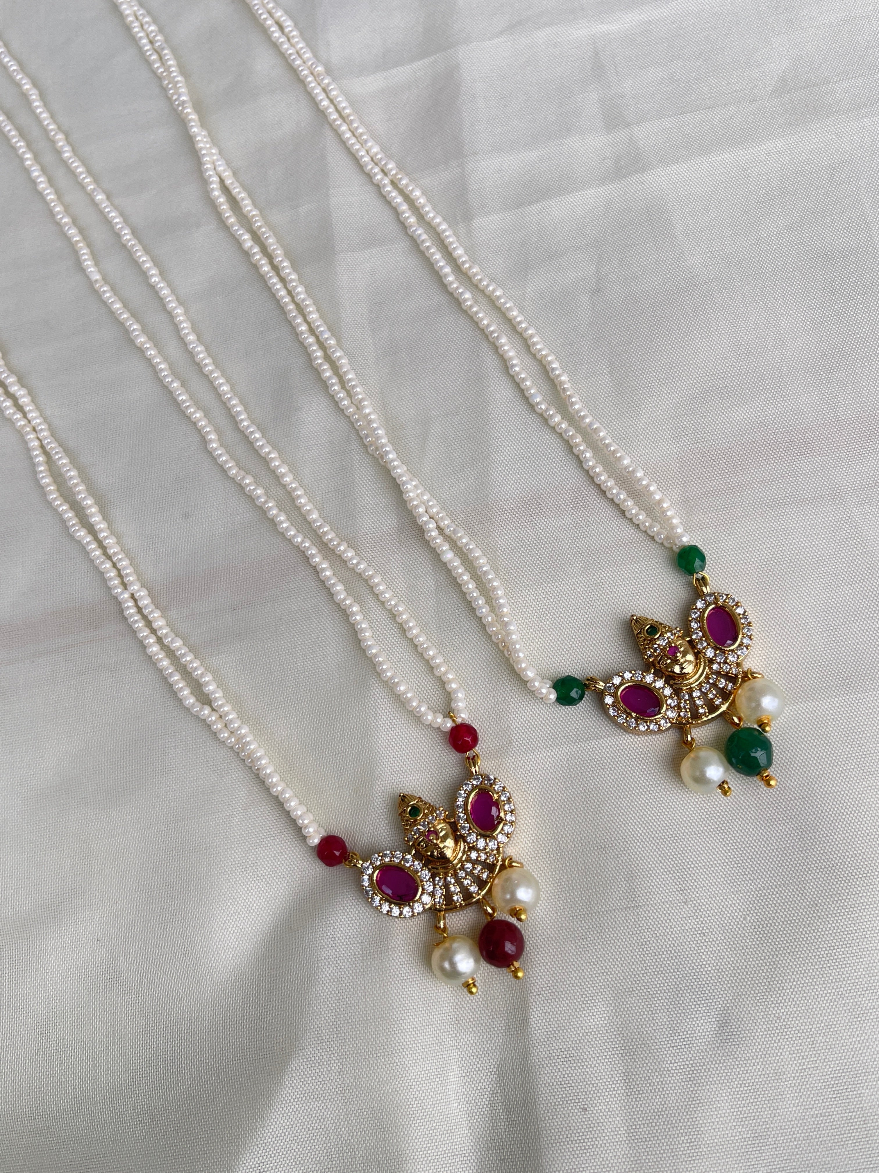 2 lines sugar pearl lord venkateswara chain pc004