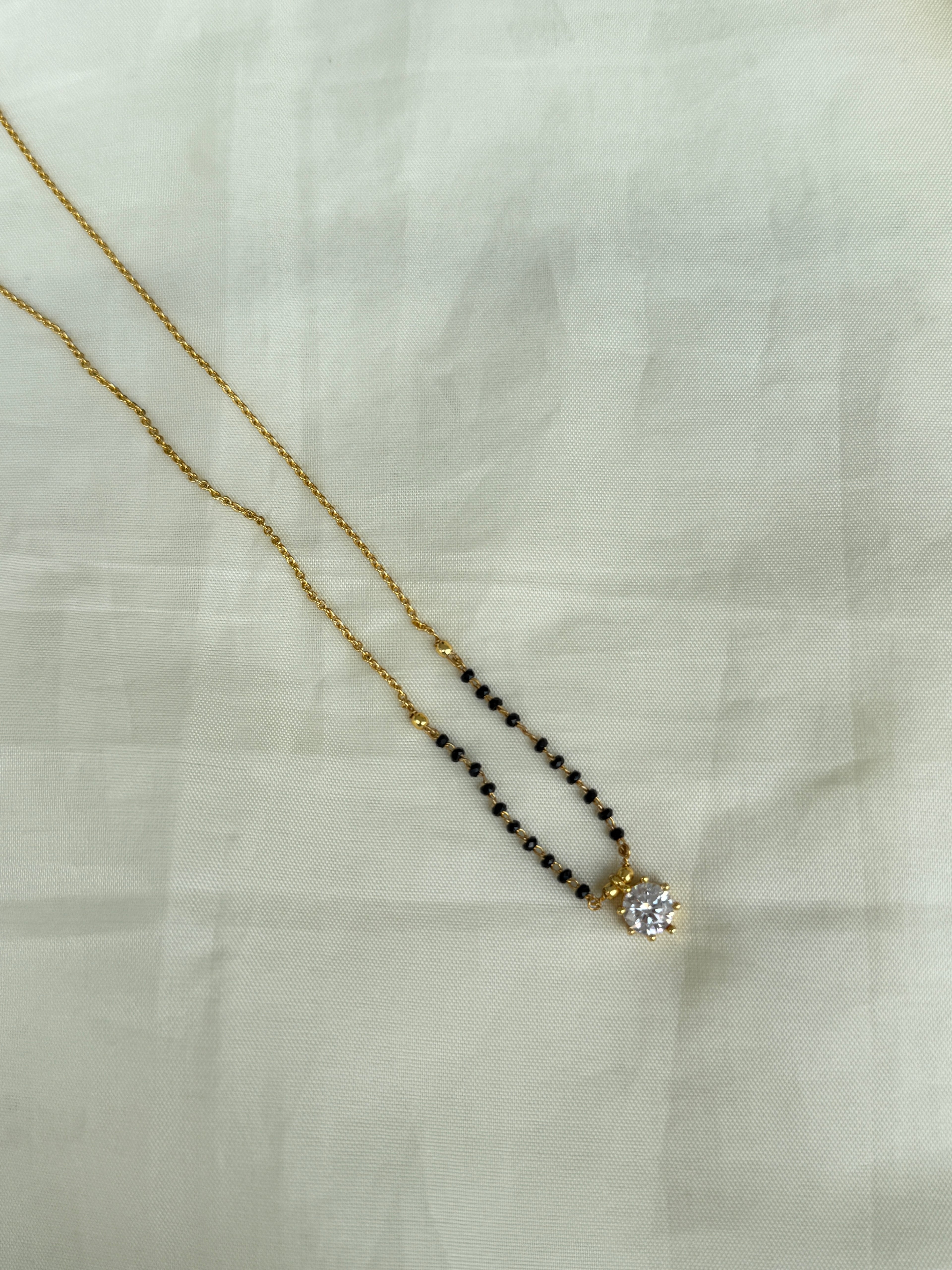 Bb021 single stone 16inches blackbeads