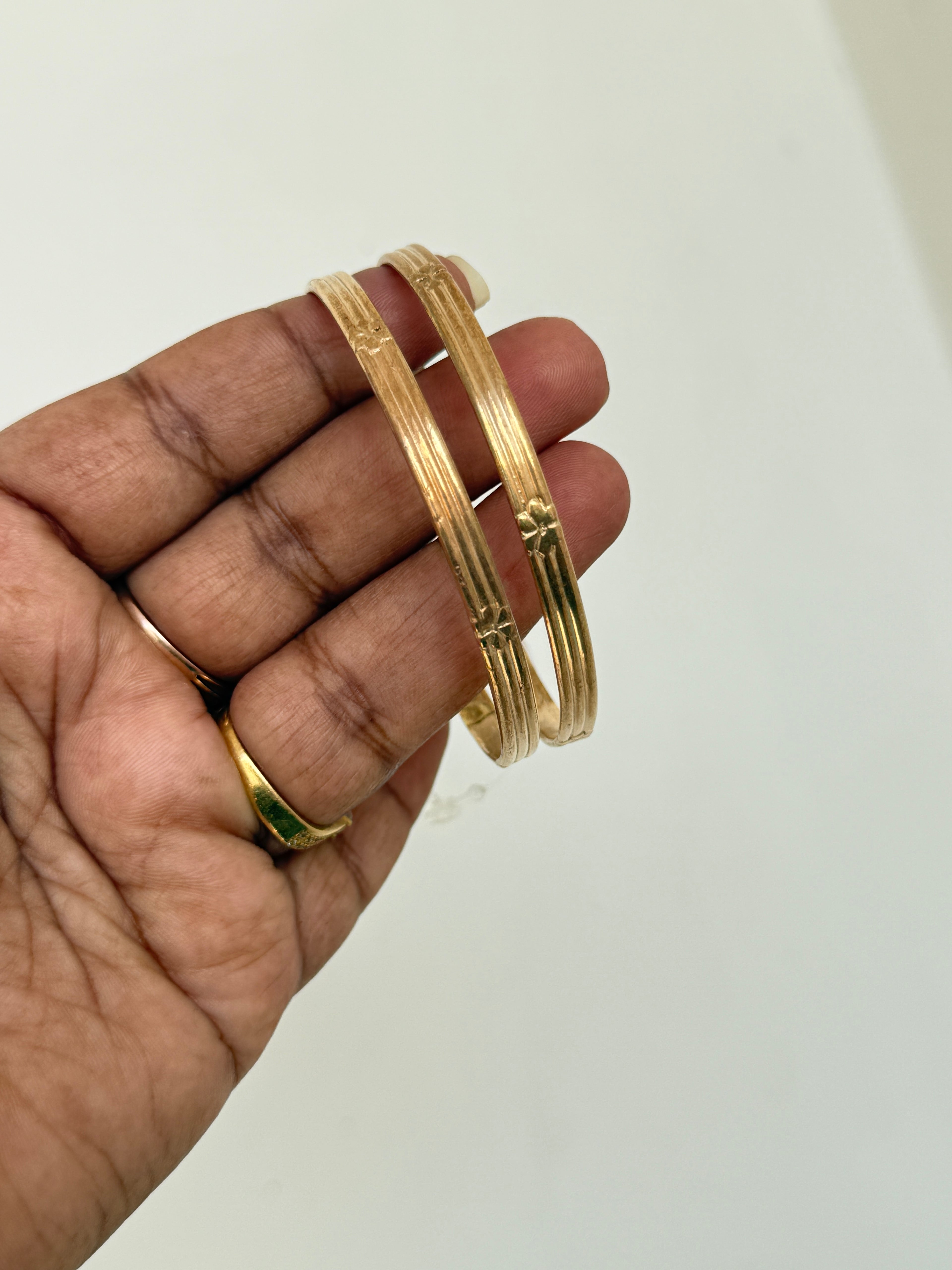 Ph274 unpolished Panchaloham dailywear bangles