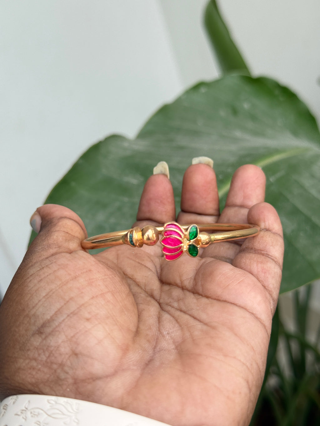 Ph086 lotus openable panchaloham bracelet