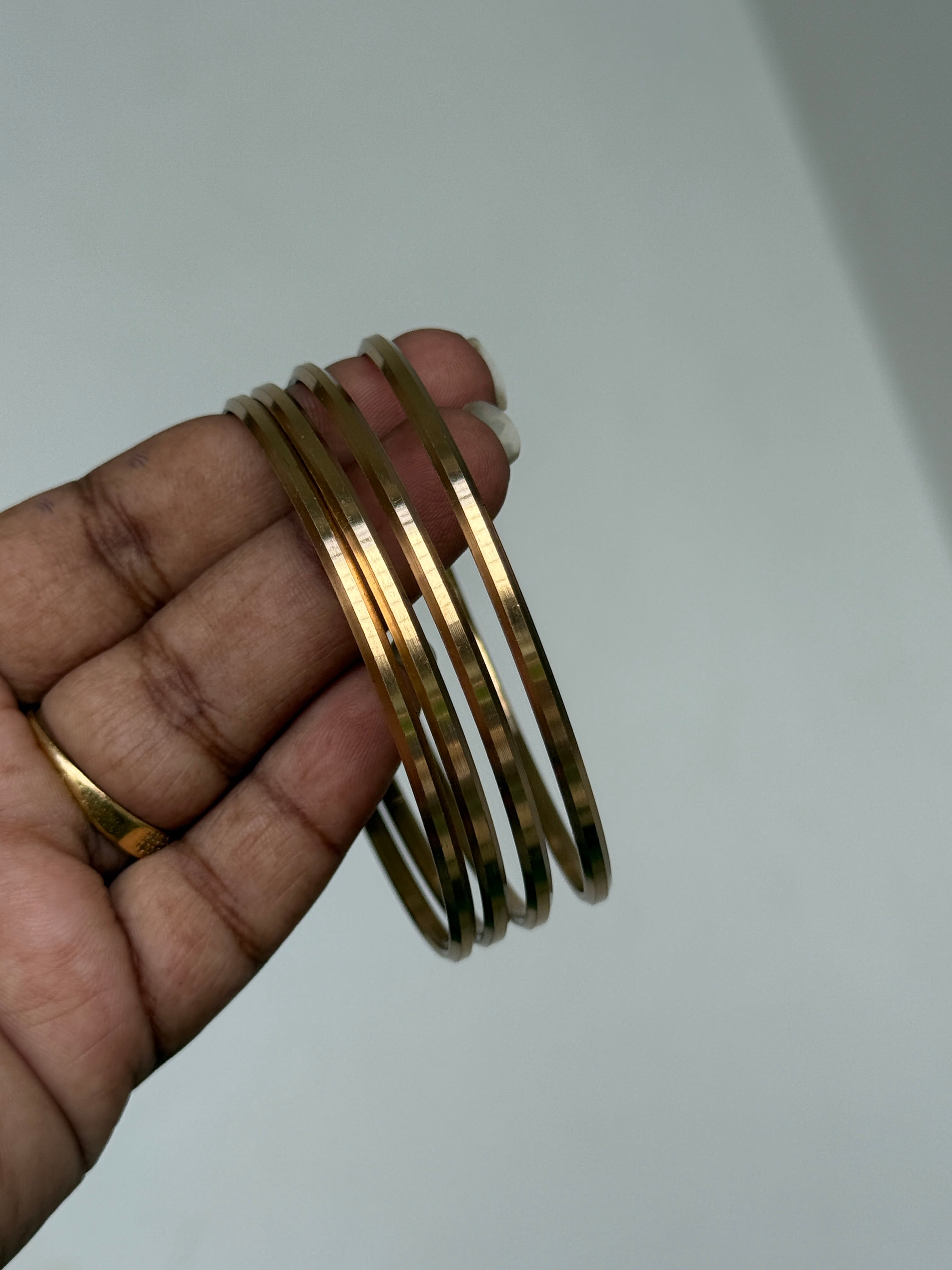 Ph065 gold replica panchaloham bangles