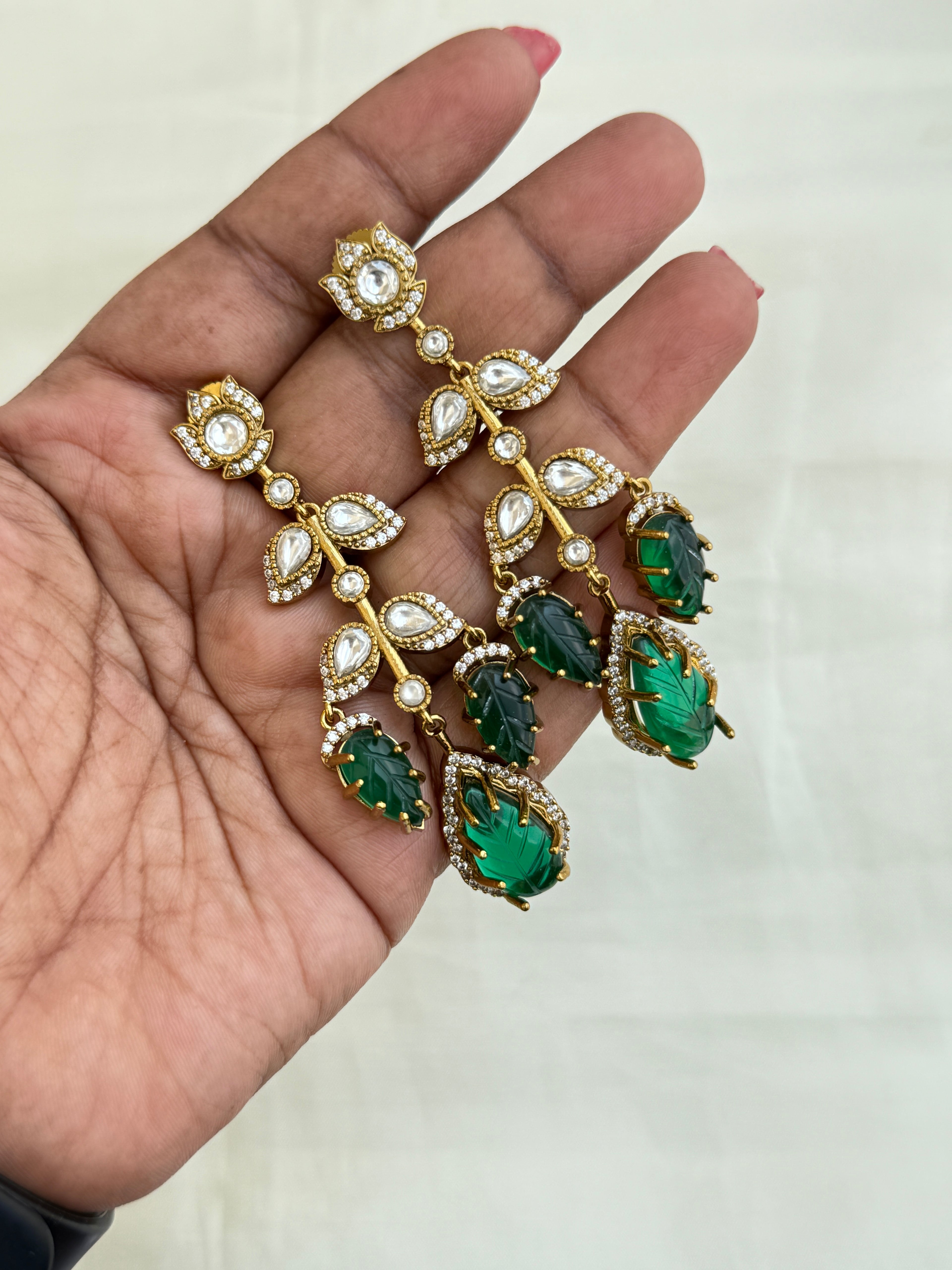 Er001 moissanite drop hanging western earrings