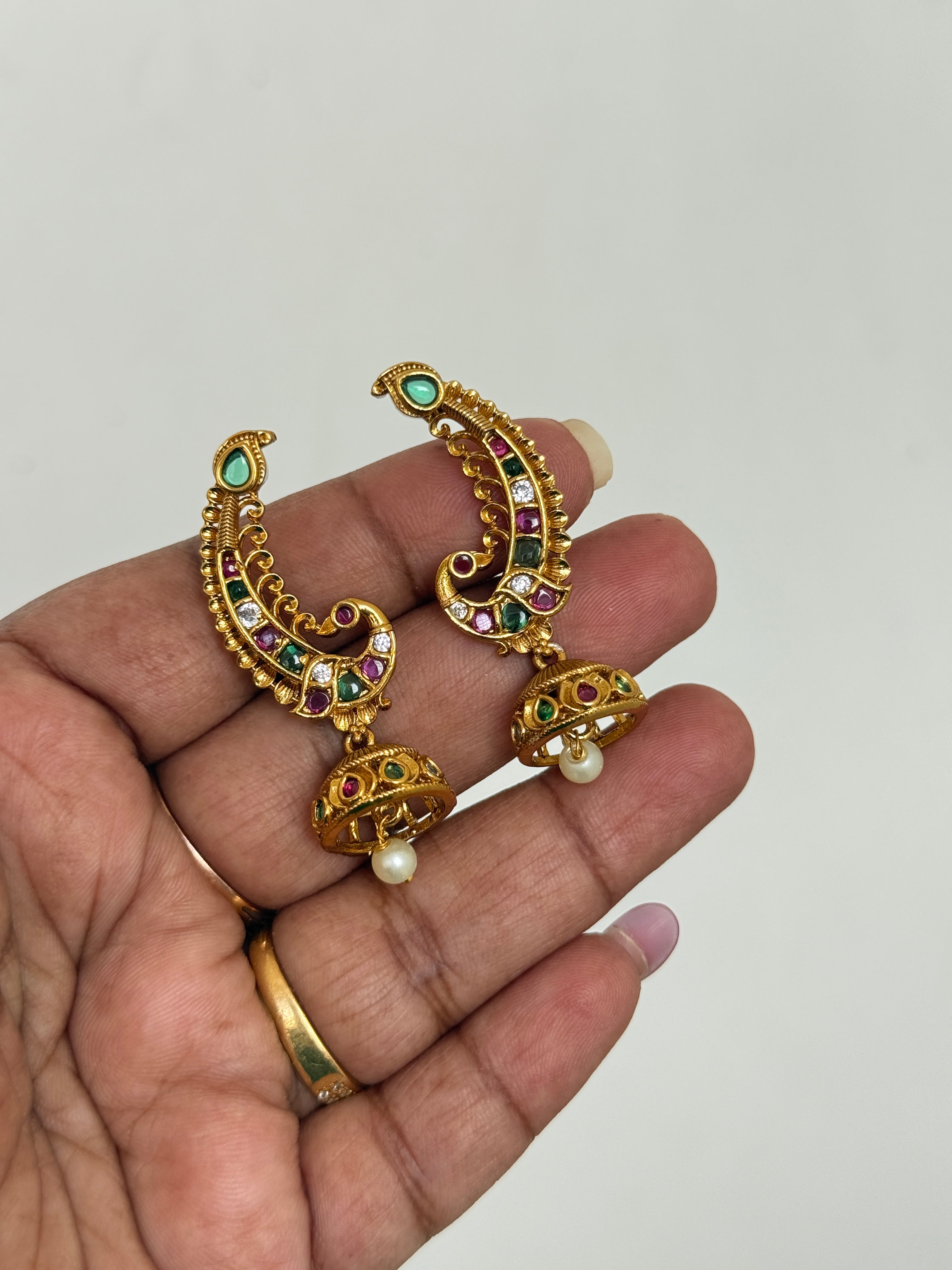 Er203 kemp peacock earcuffs