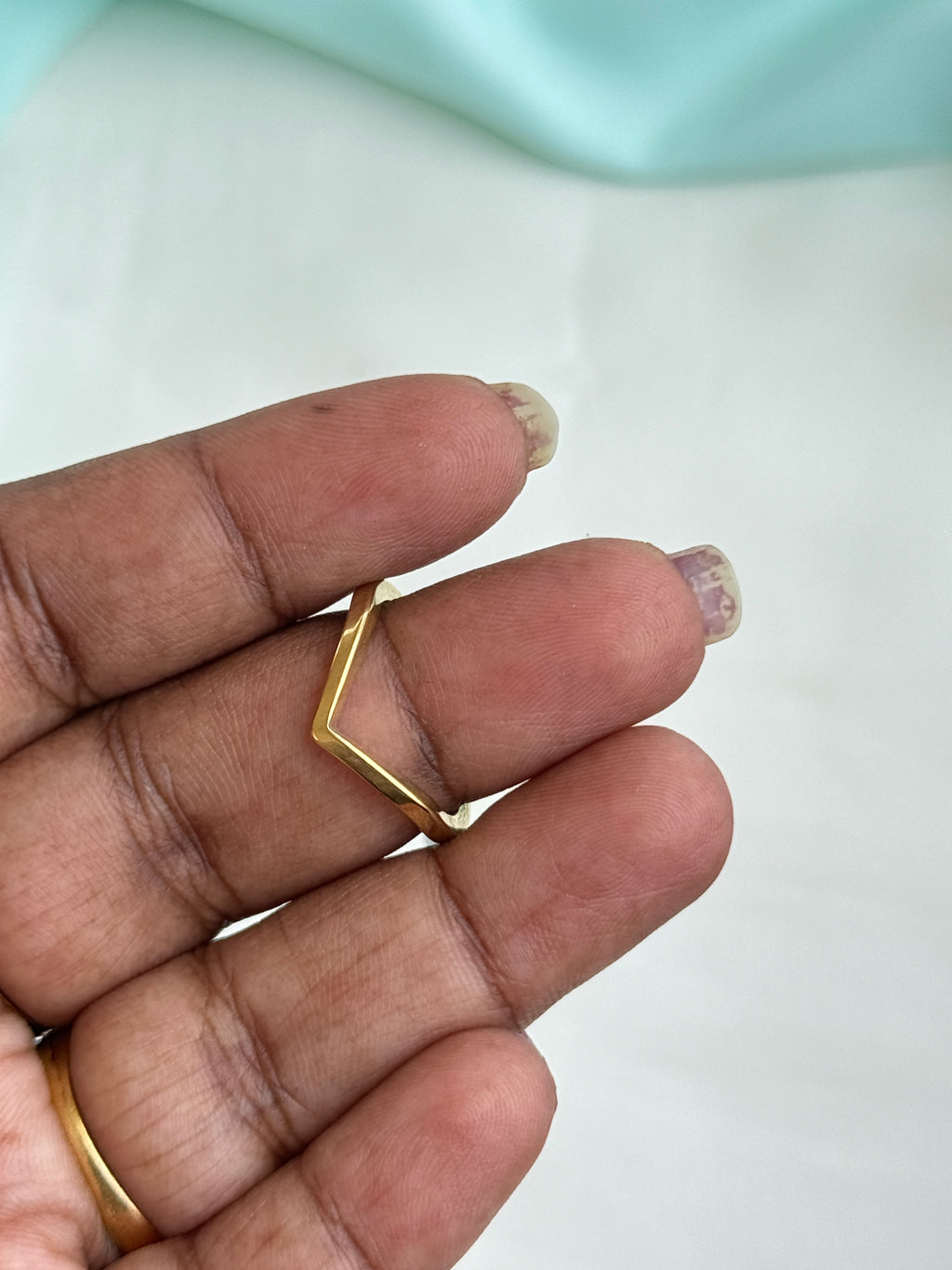 Rg084 anti tarnish plain finger rings