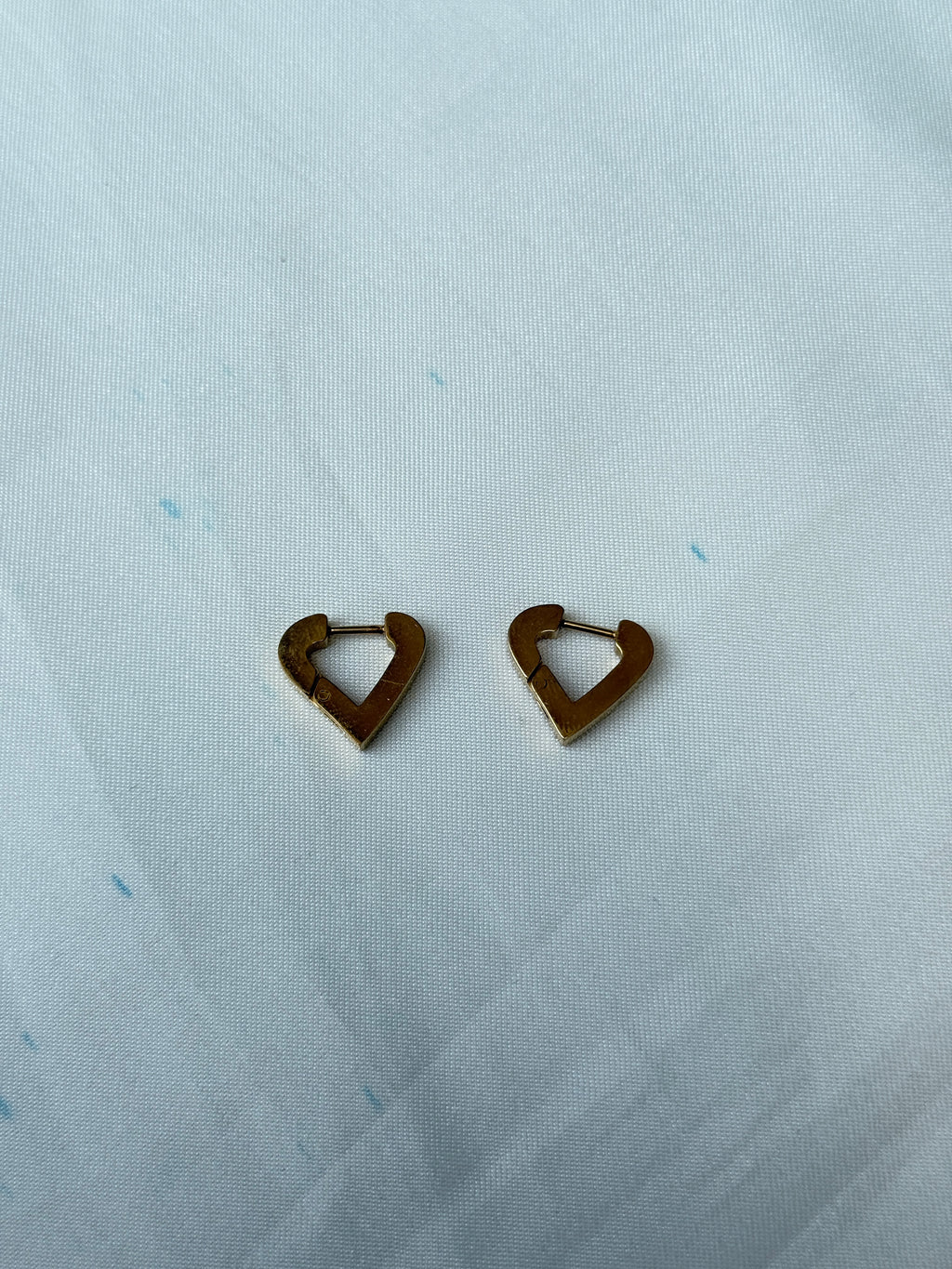 St071 anti tarnish hoops earrings