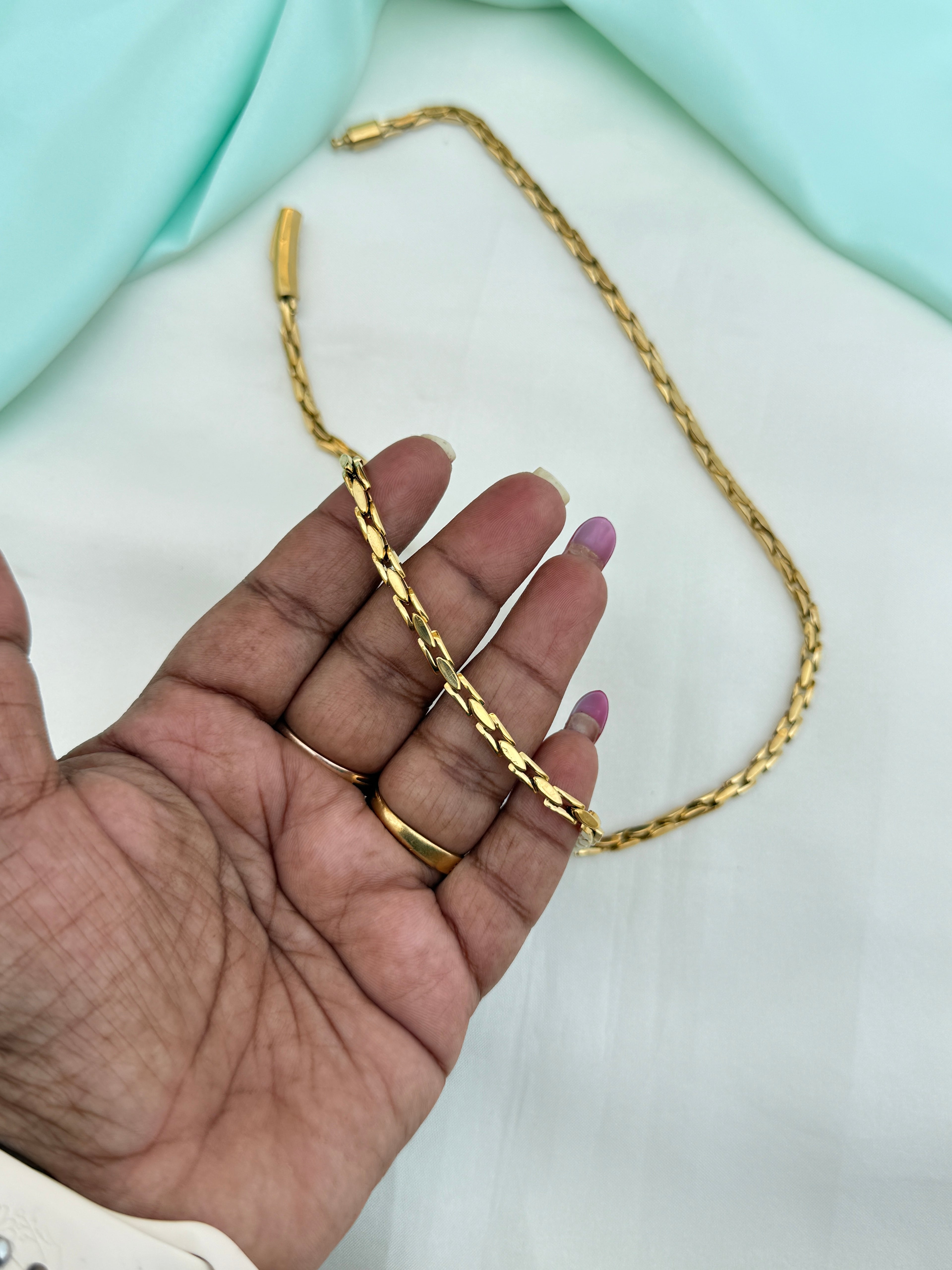 Dc037 anti tarnish 21 inches mens daily wear chains