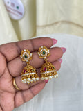 Multi lotus traditional butta Earrings